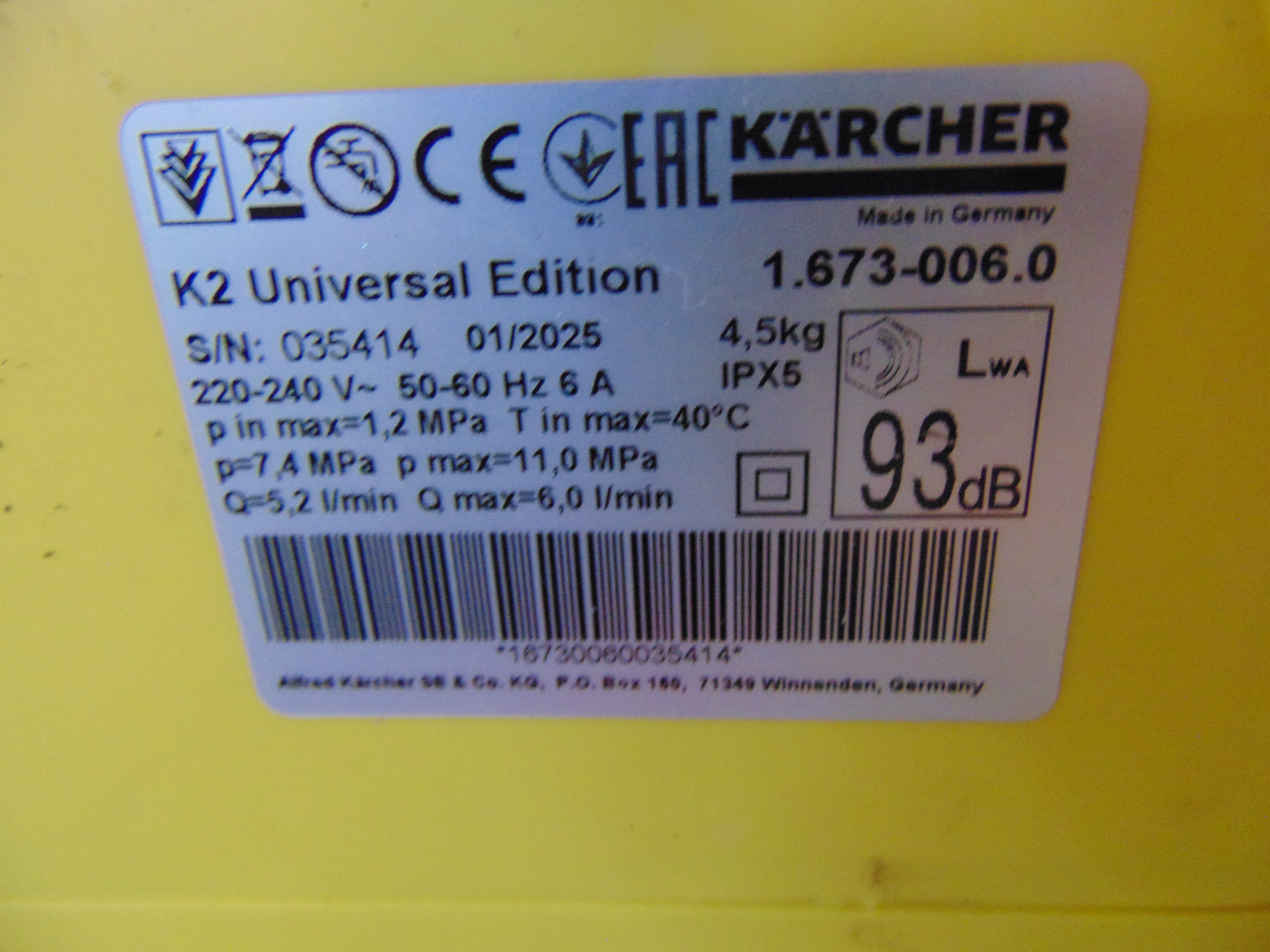 Kärcher K2 Universal Edition Hogedrukreiniger – foto 7 – kavel bij GSD Auctions, Zoeterwoude