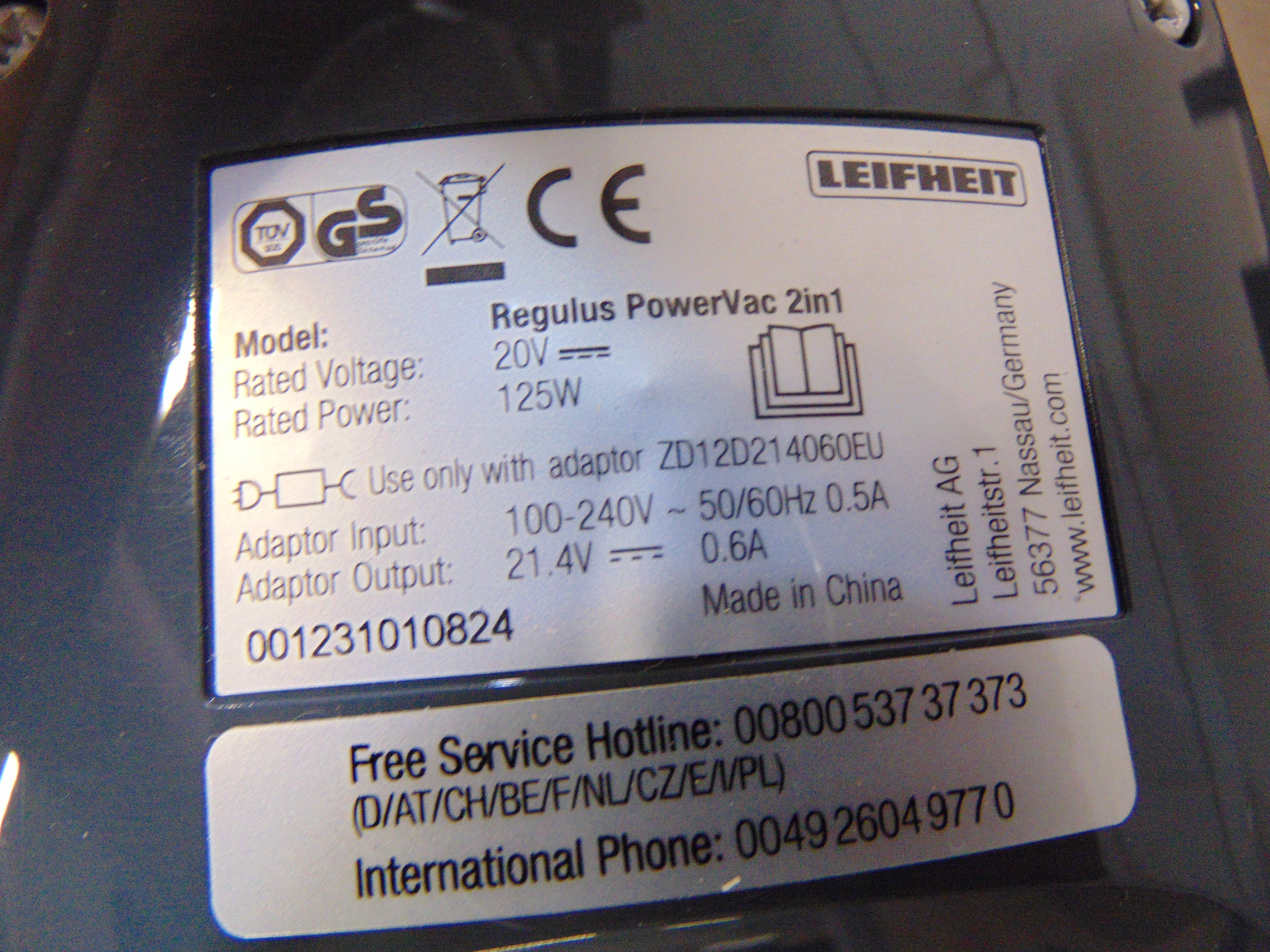 Leifheit Regulus PowerVac 2in1 Steelstofzuiger – foto 6 – kavel bij GSD Auctions, Zoeterwoude
