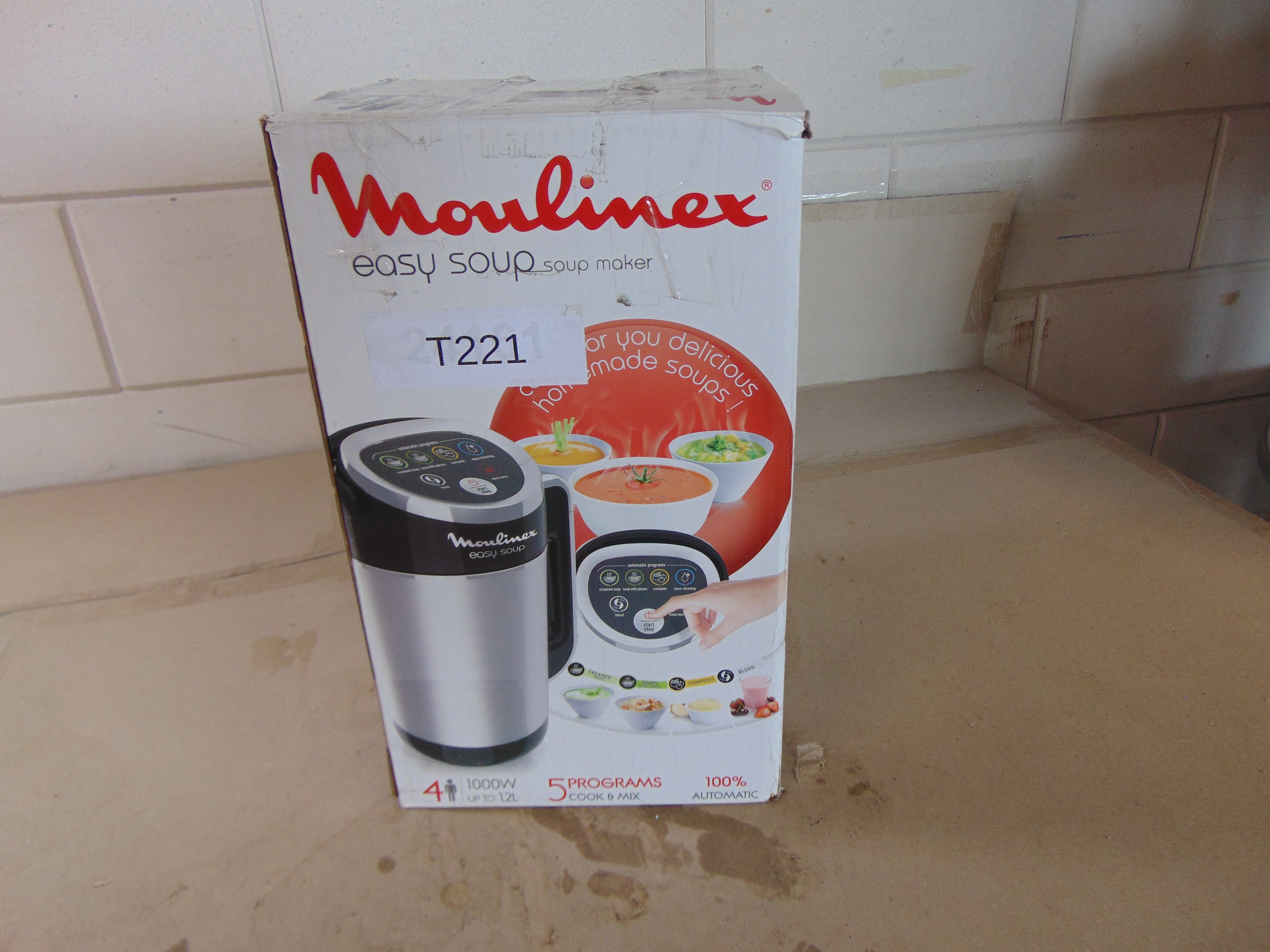 Moulinex Easy Soup LM841810 Soepmaker – foto 4 – kavel bij GSD Auctions, Zoeterwoude