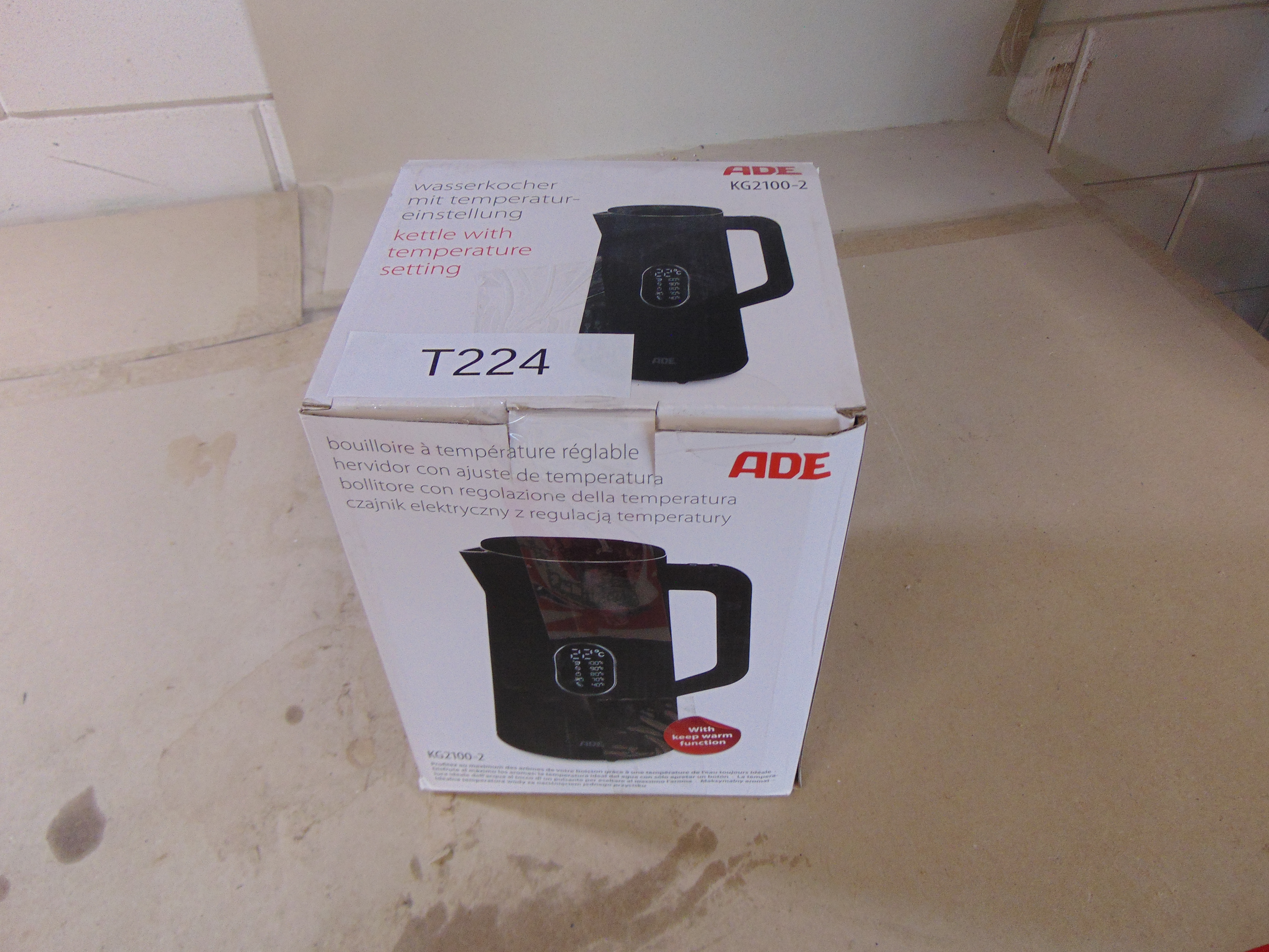 Ade KG2100-2 1.5L 1800W Zwart Waterkoker – foto 4 – kavel bij GSD Auctions, Zoeterwoude