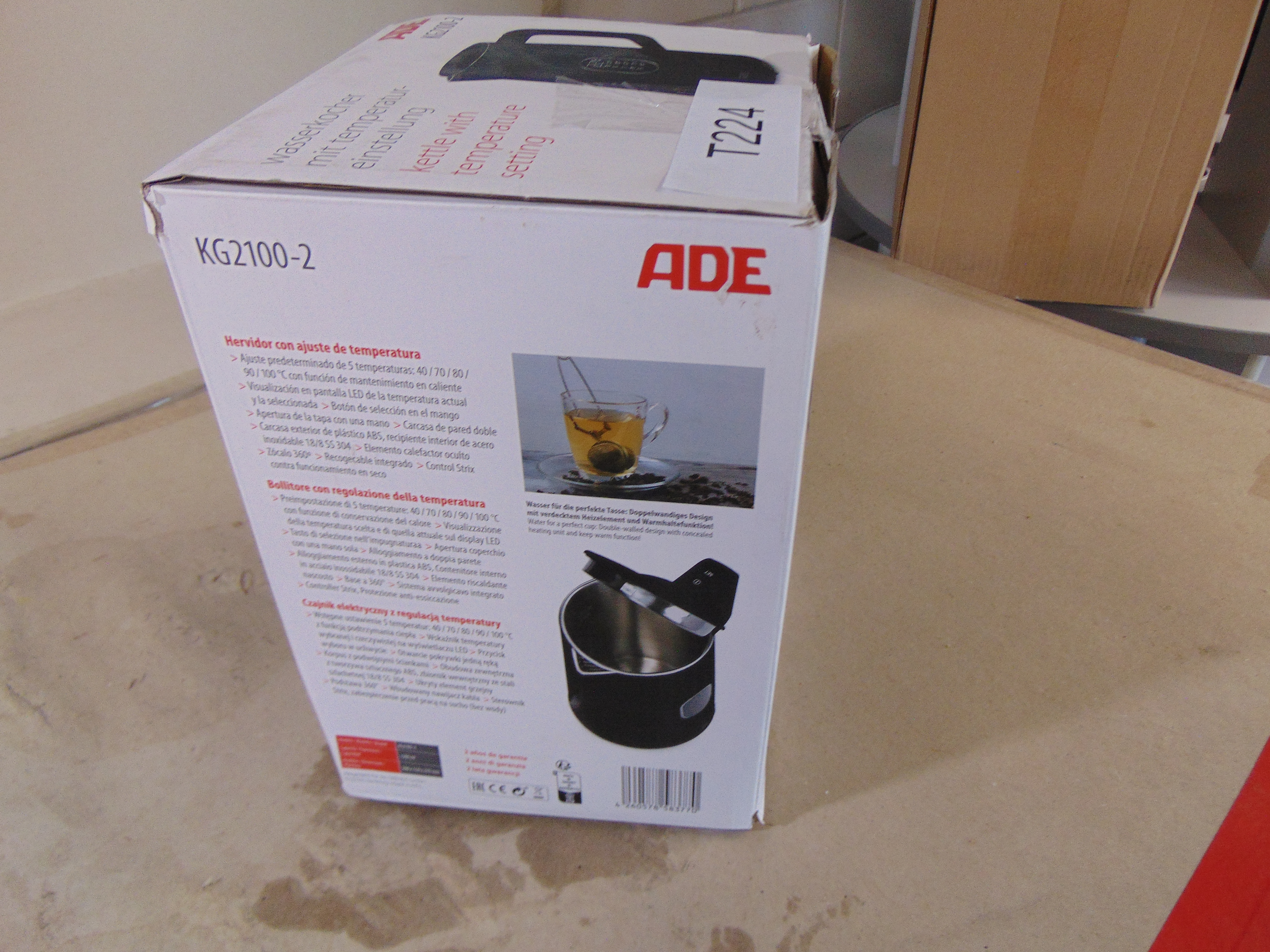 Ade KG2100-2 1.5L 1800W Zwart Waterkoker – foto 5 – kavel bij GSD Auctions, Zoeterwoude