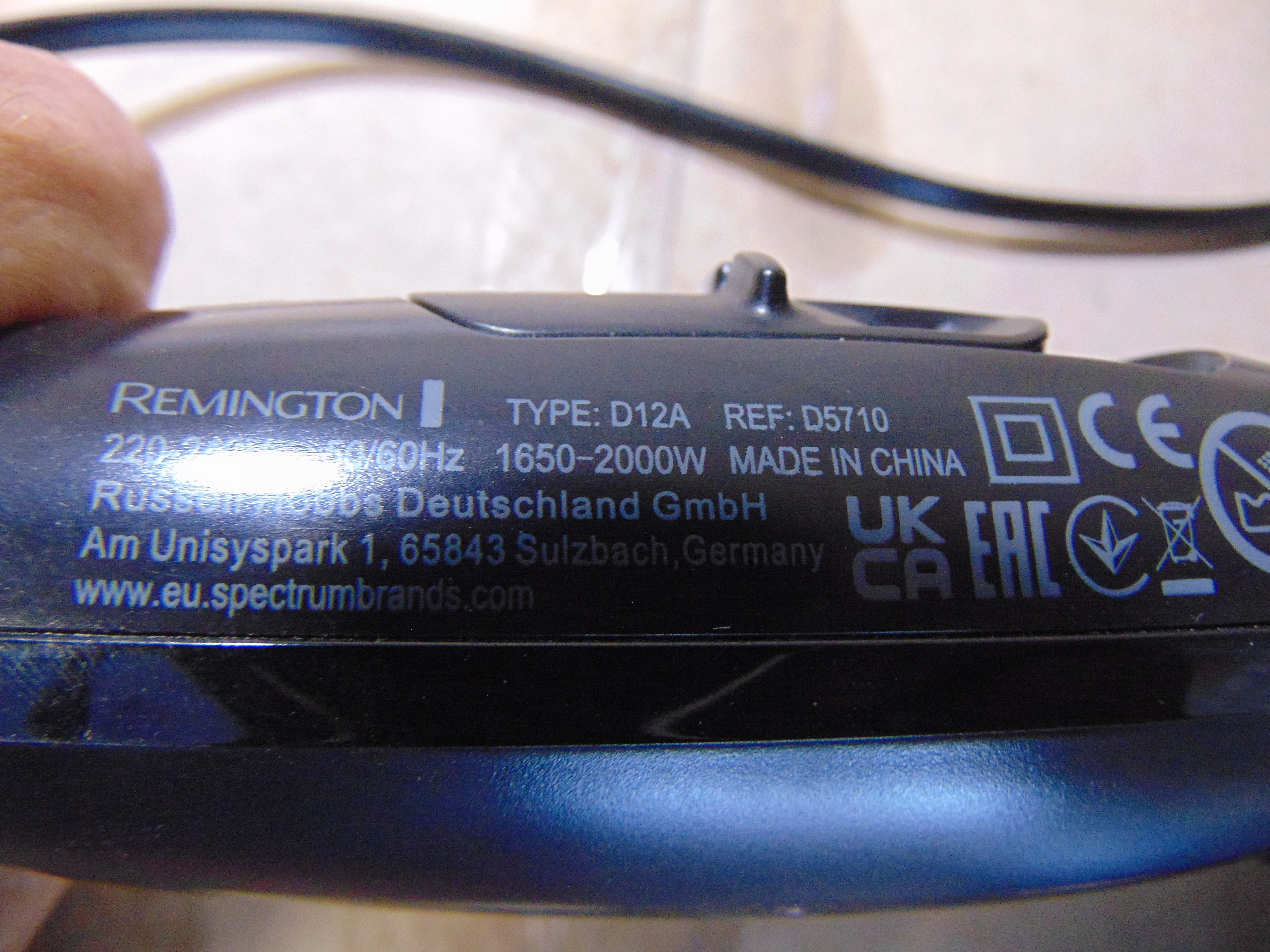 Remington D5710 Thermacare PRO 2200 Watt Föhn – foto 4 – kavel bij GSD Auctions, Zoeterwoude