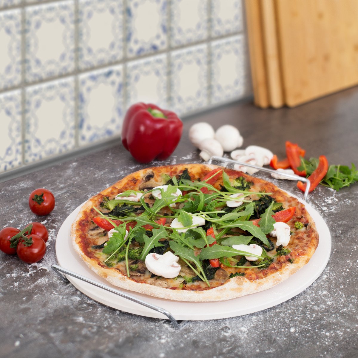Pizza steen/bakplaat – foto 6 – kavel bij GSD Auctions, Zoeterwoude