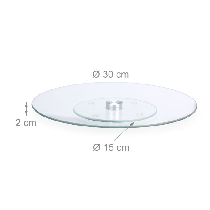 Draaibaar taartplateau glas 30cm(010) – foto 2 – kavel bij GSD Auctions, Zoeterwoude