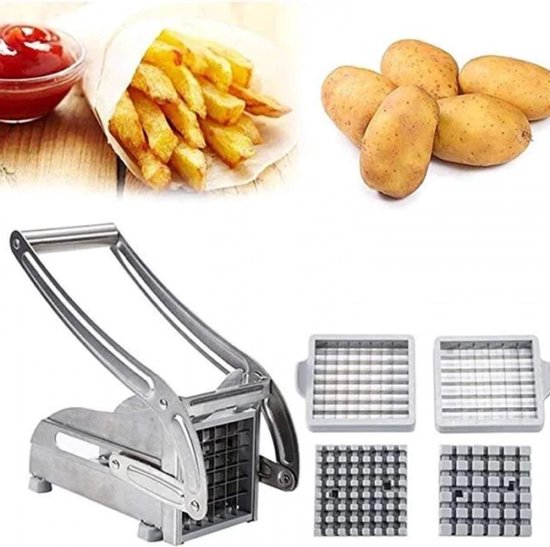 Rvs metalen friet snijder dik en dunne frieten – foto 3 – kavel bij GSD Auctions, Zoeterwoude