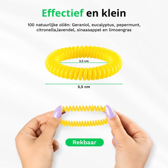 5x Antimuggen armband in trendy kleuren – foto 3 – kavel bij GSD Auctions, Zoeterwoude