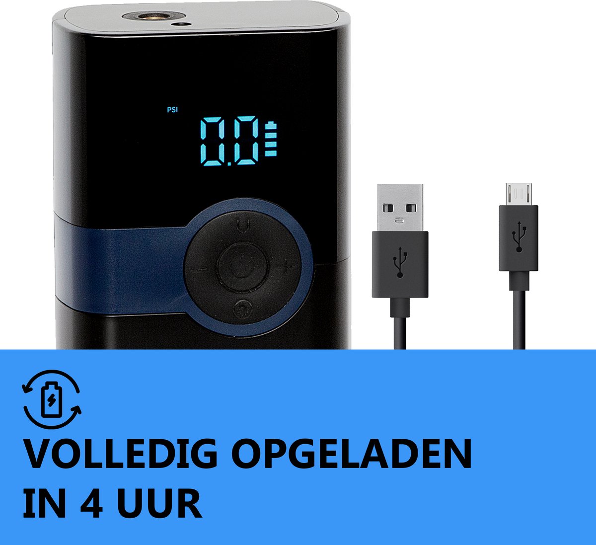 Air accu compressor-powerbank 2in 1 – foto 3 – kavel bij GSD Auctions, Zoeterwoude
