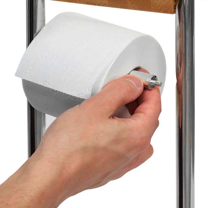 Toiletaccessoires set bamboe en Rvs 80cm(788) – foto 5 – kavel bij GSD Auctions, Zoeterwoude