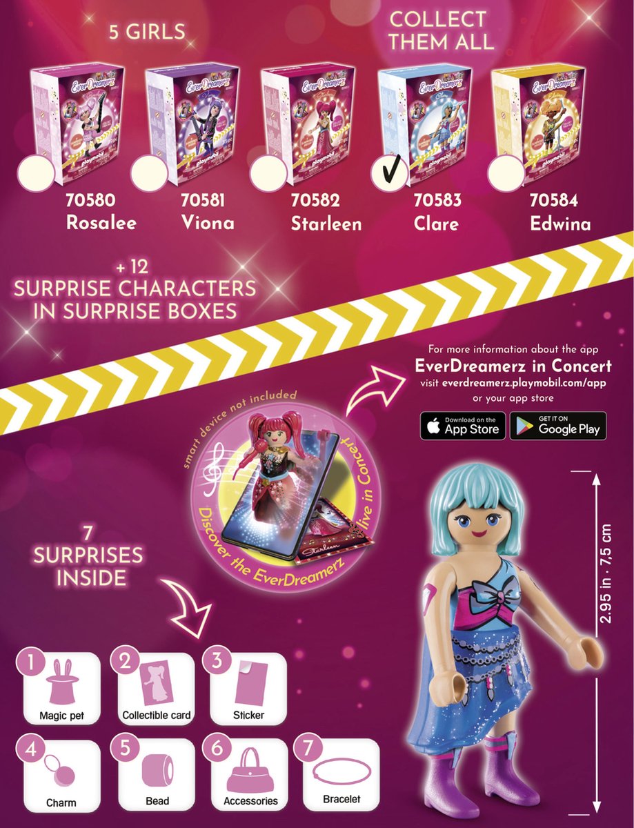 PLAYMOBIL EverDreamerz Clare - Music World - 70583 – foto 2 – kavel bij GSD Auctions, Zoeterwoude