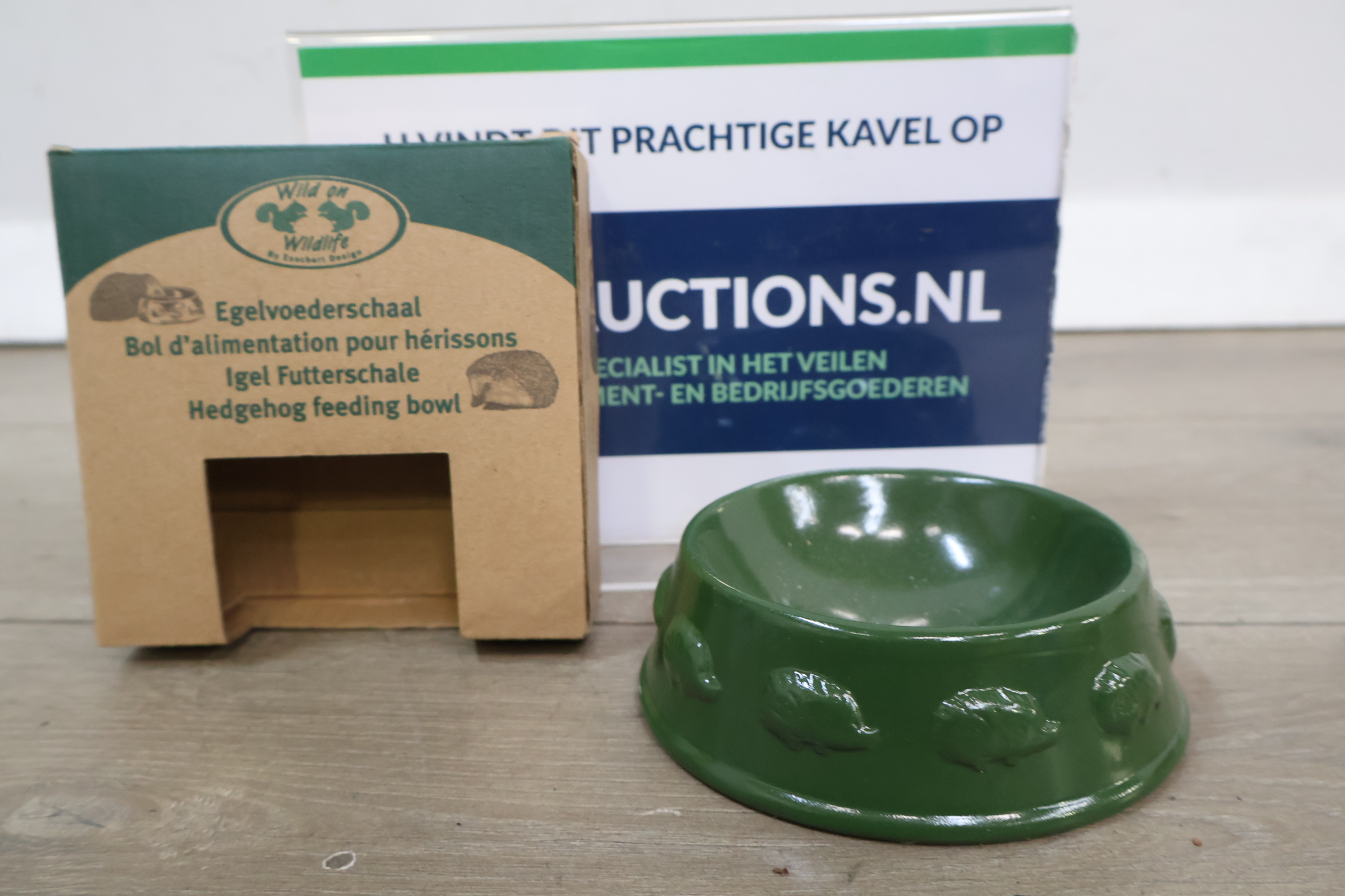 Groene egel voederschaal – foto 2 – kavel bij GSD Auctions, Zoeterwoude
