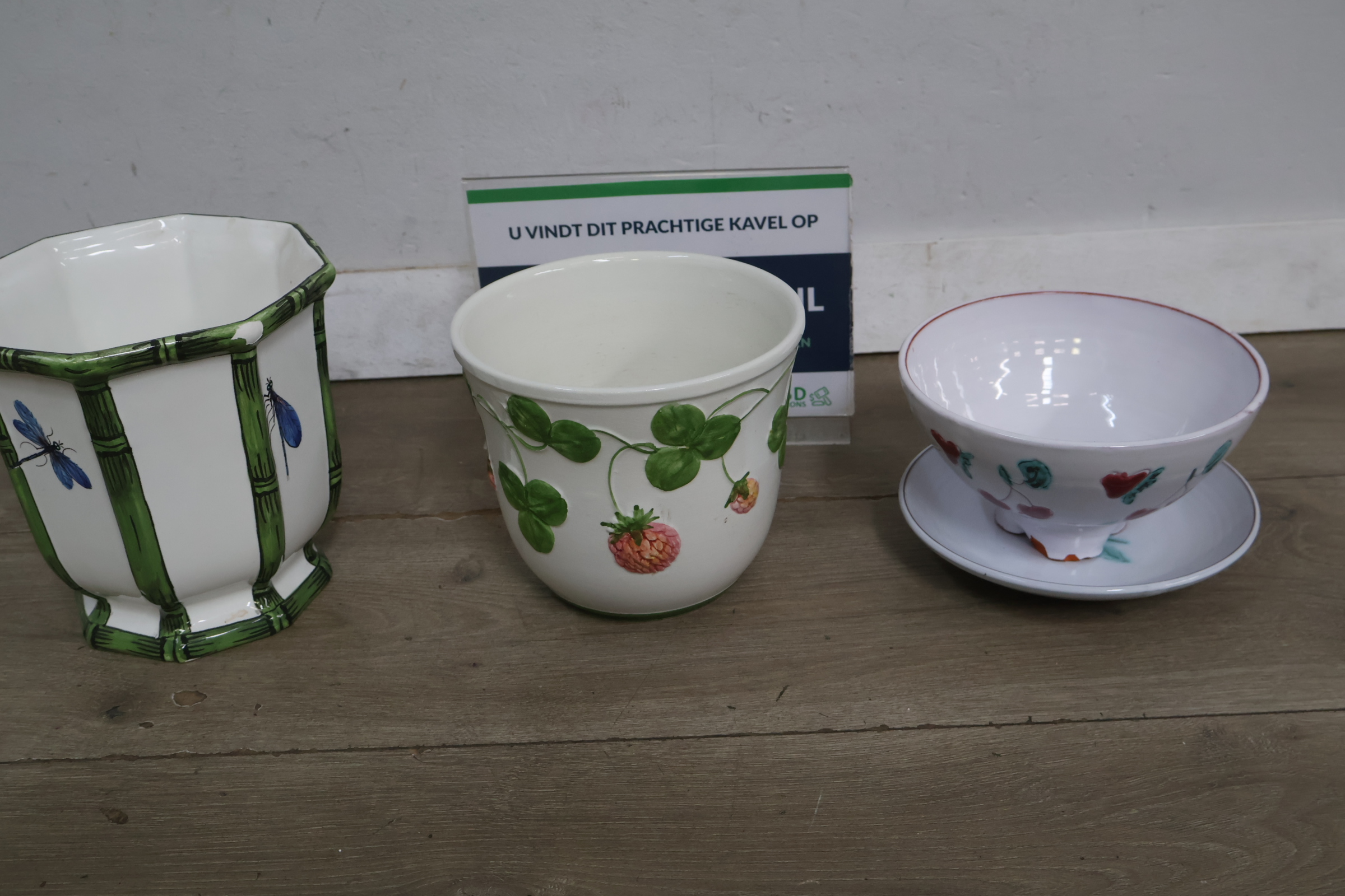 Set van 3 Bloempotten – foto 2 – kavel bij GSD Auctions, Zoeterwoude