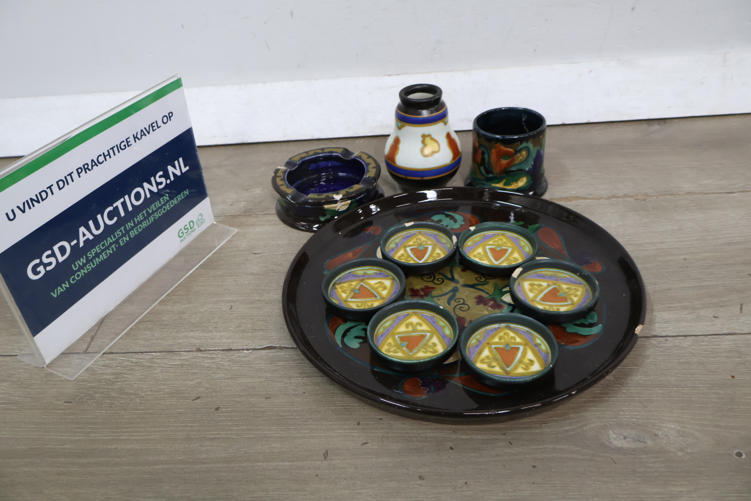 Vintage Gouda Holland Aardewerk – foto 2 – kavel bij GSD Auctions, Zoeterwoude