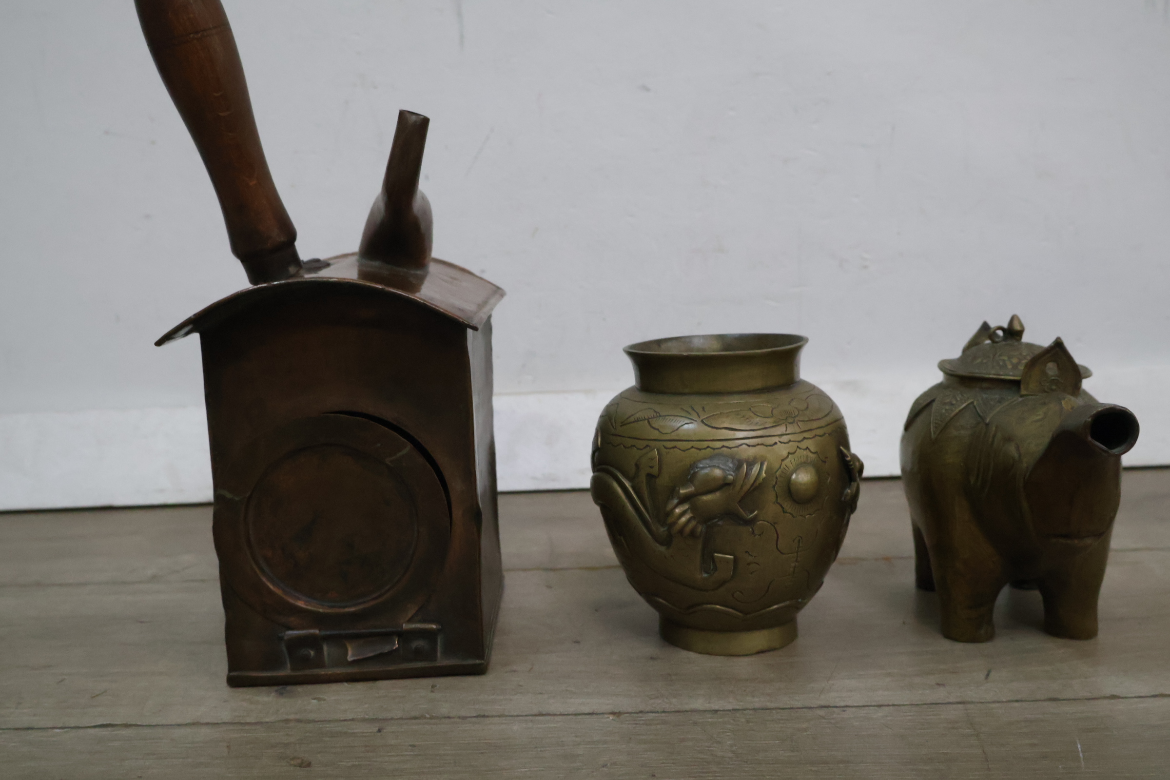 Set van 3 antieke messing voorwerpen – foto 3 – kavel bij GSD Auctions, Zoeterwoude