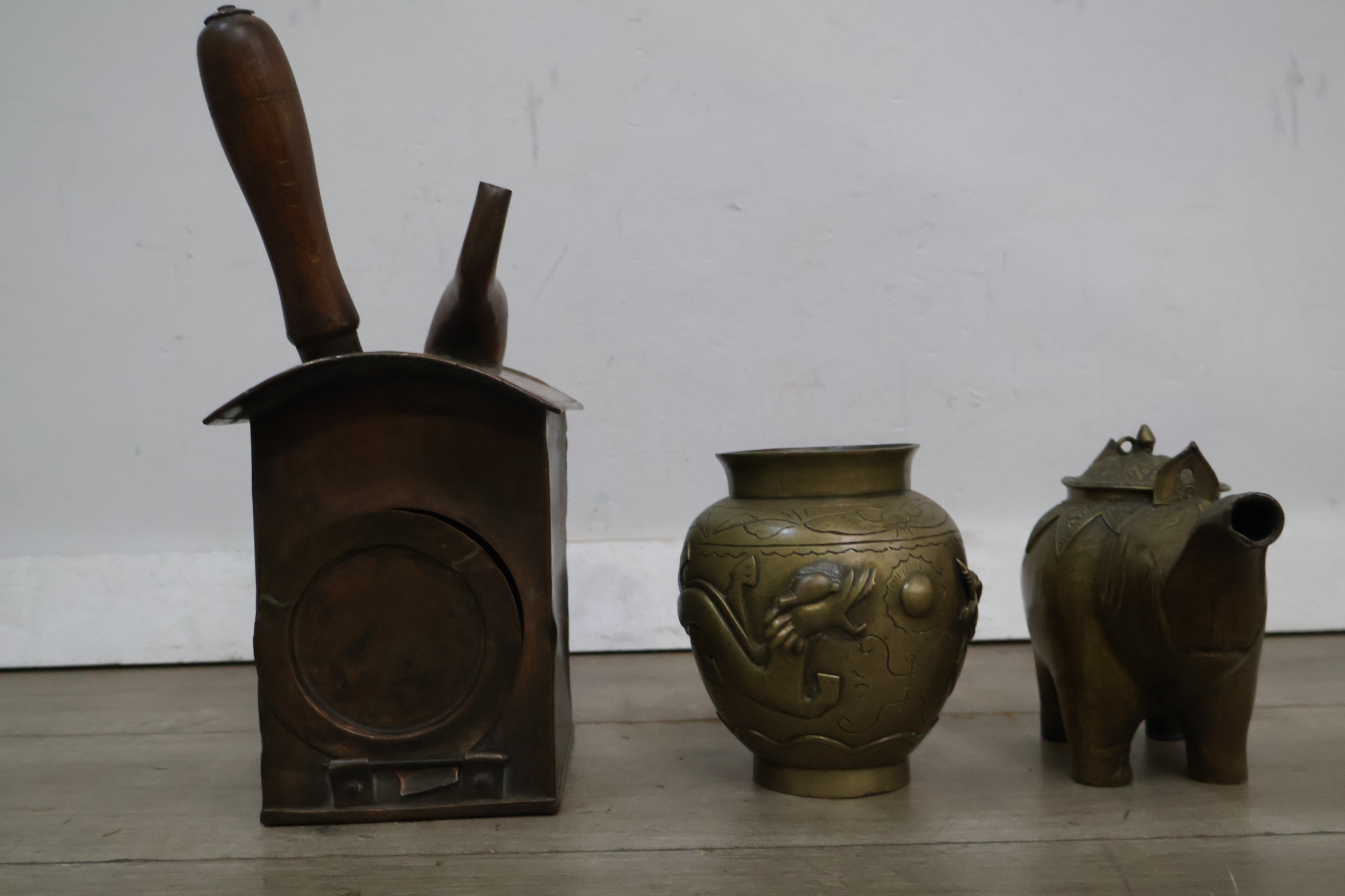 Set van 3 antieke messing voorwerpen – foto 5 – kavel bij GSD Auctions, Zoeterwoude