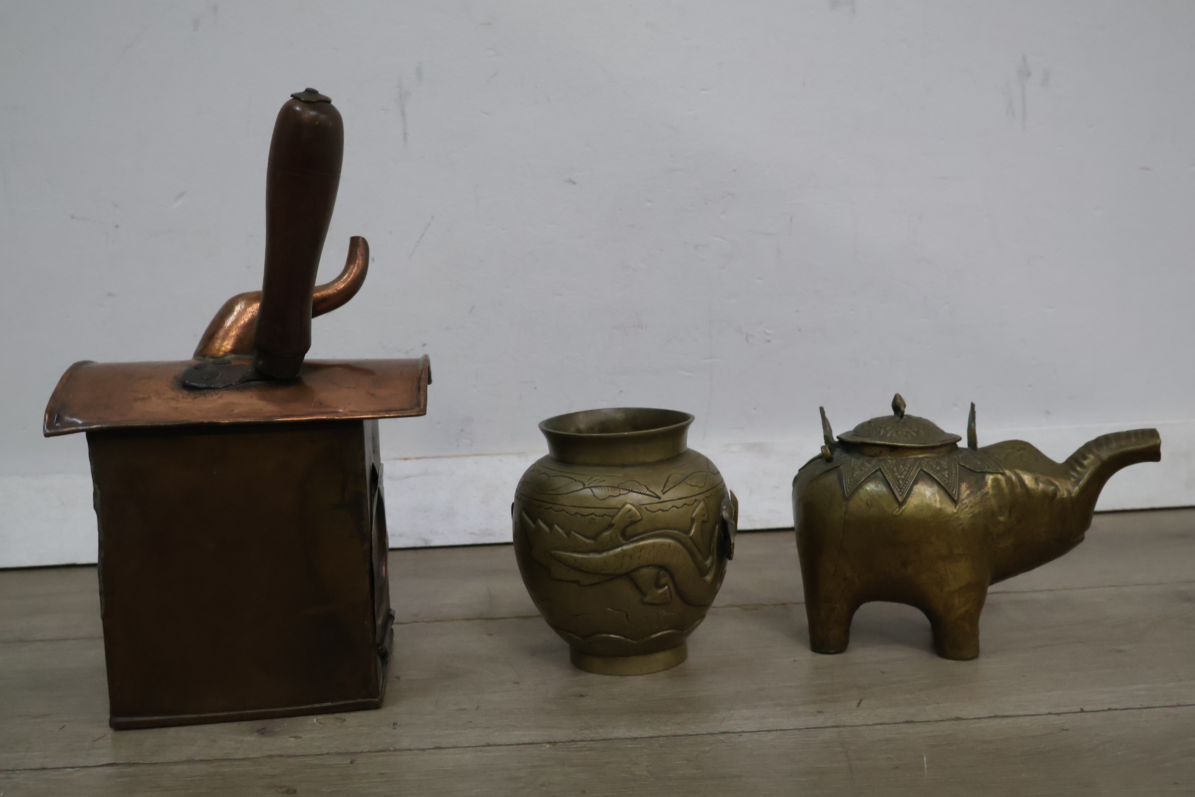 Set van 3 antieke messing voorwerpen – foto 6 – kavel bij GSD Auctions, Zoeterwoude
