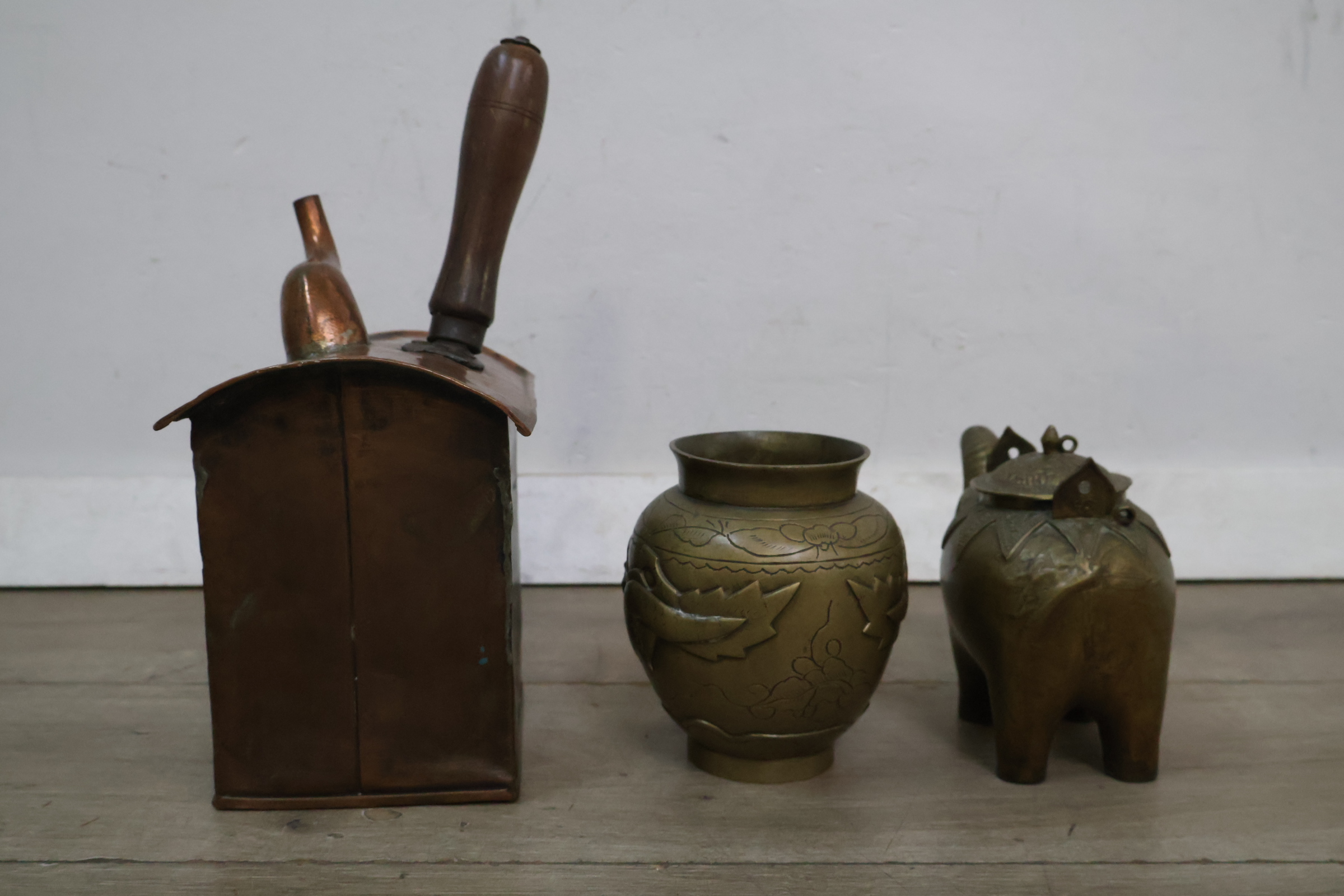 Set van 3 antieke messing voorwerpen – foto 7 – kavel bij GSD Auctions, Zoeterwoude