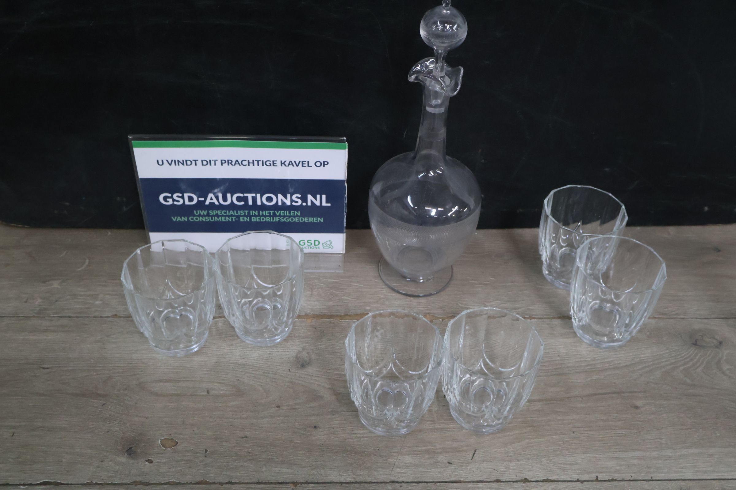 Kristallen Karaf met Glazen – foto 2 – kavel bij GSD Auctions, Zoeterwoude