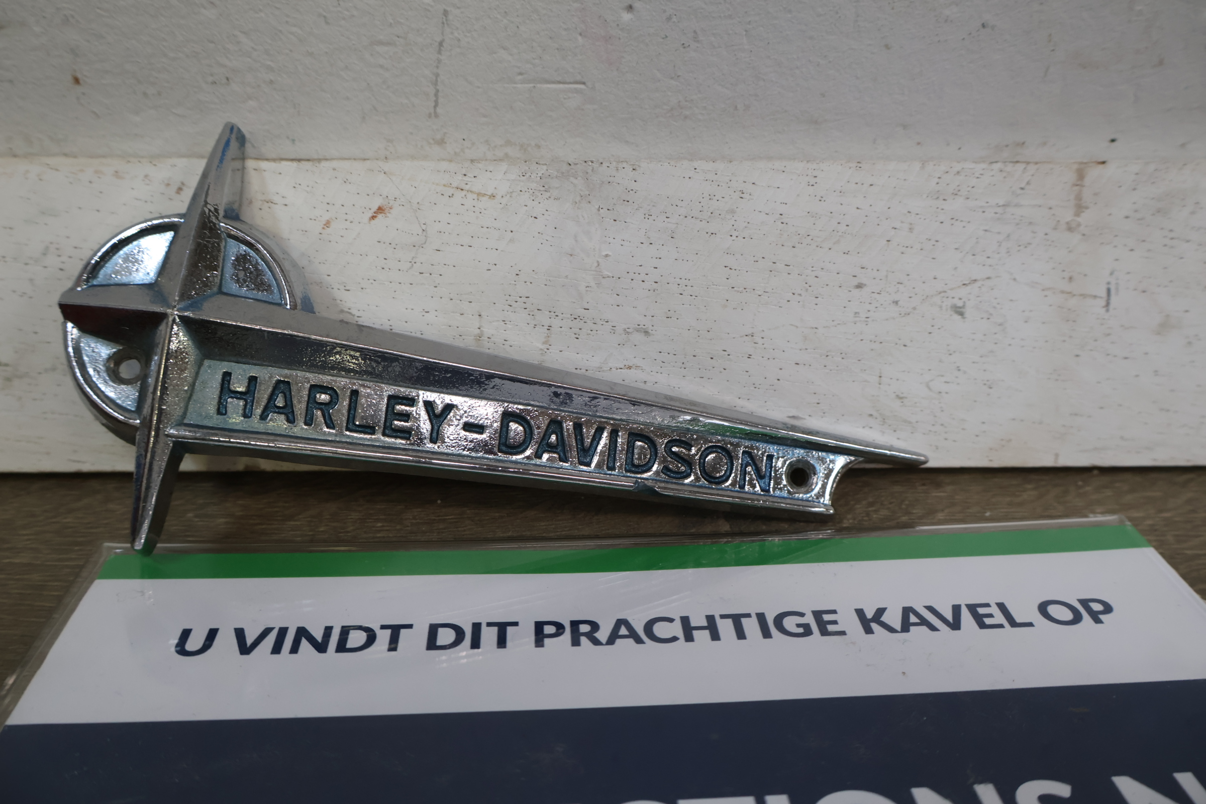 Harley-Davidson chromen motorembleem – foto 2 – kavel bij GSD Auctions, Zoeterwoude