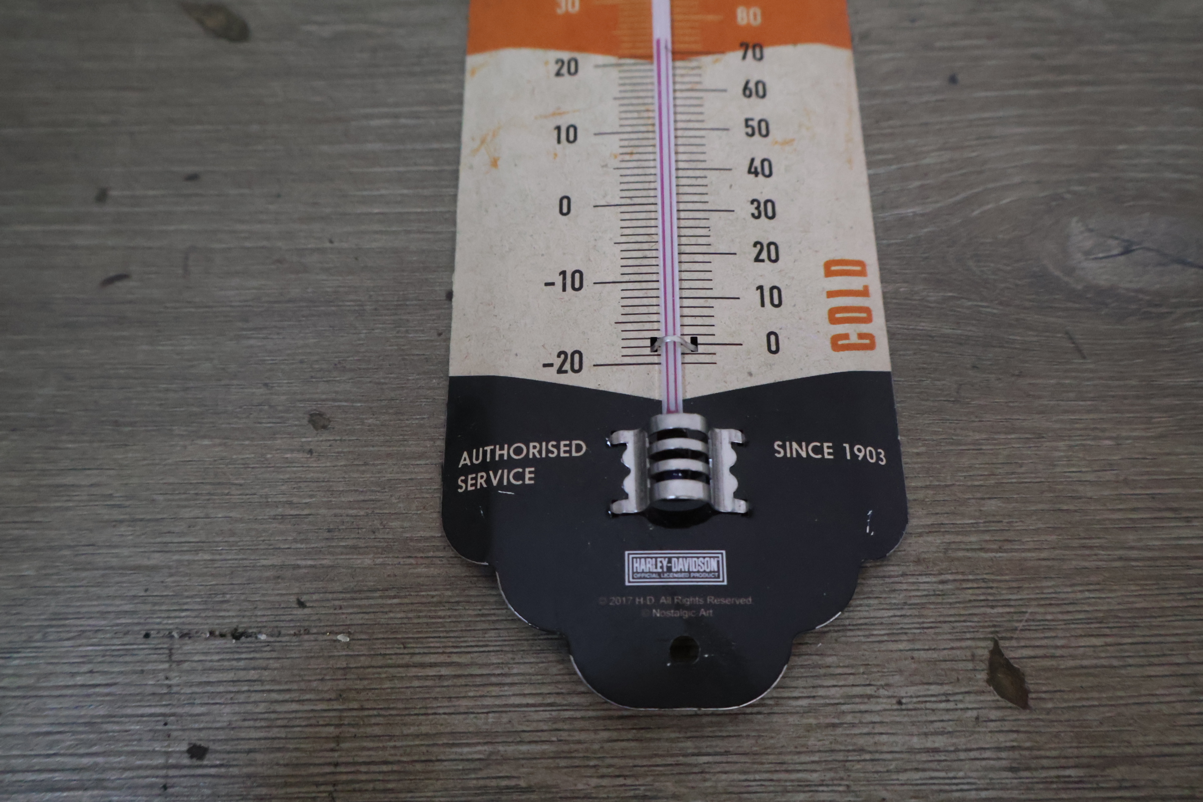 Harley-Davidson metalen wand thermometer – foto 7 – kavel bij GSD Auctions, Zoeterwoude