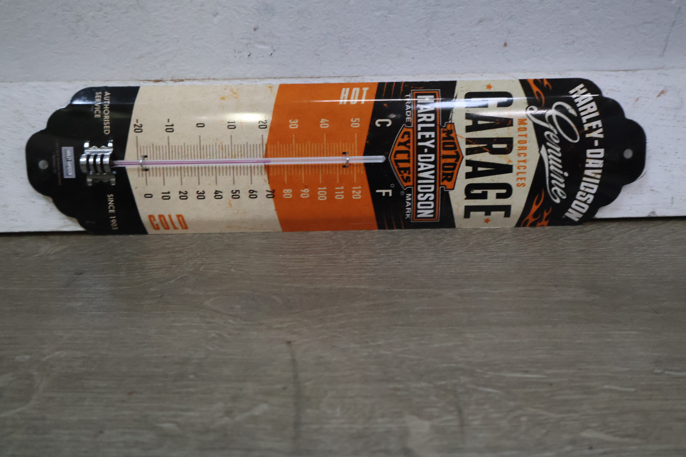 Harley-Davidson metalen wand thermometer – foto 8 – kavel bij GSD Auctions, Zoeterwoude