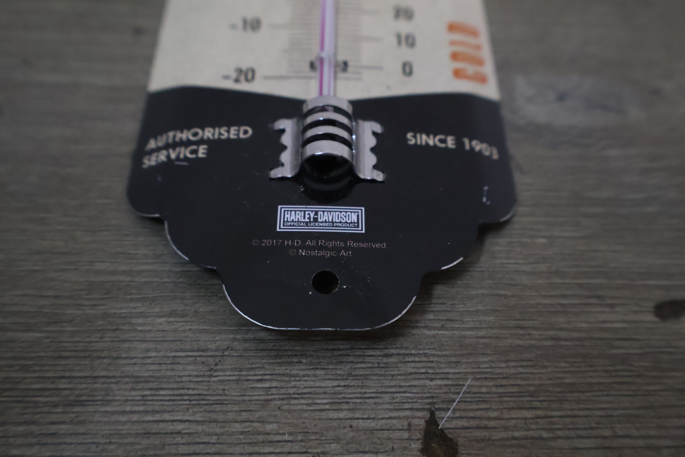 Harley-Davidson metalen wand thermometer – foto 9 – kavel bij GSD Auctions, Zoeterwoude
