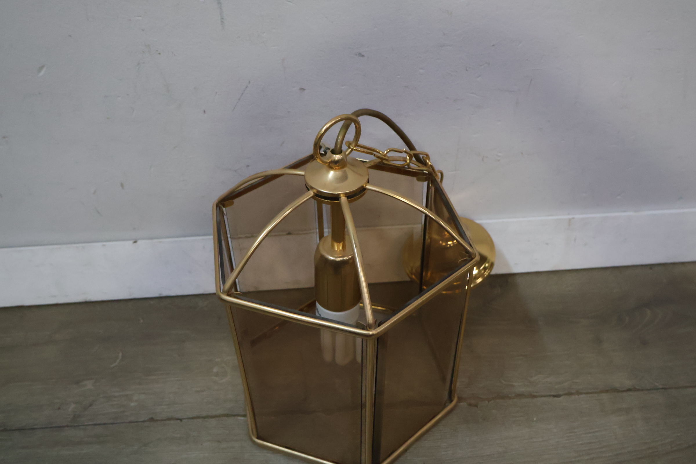 Vintage messing hanglamp - Regency Stijl – foto 4 – kavel bij GSD Auctions, Zoeterwoude