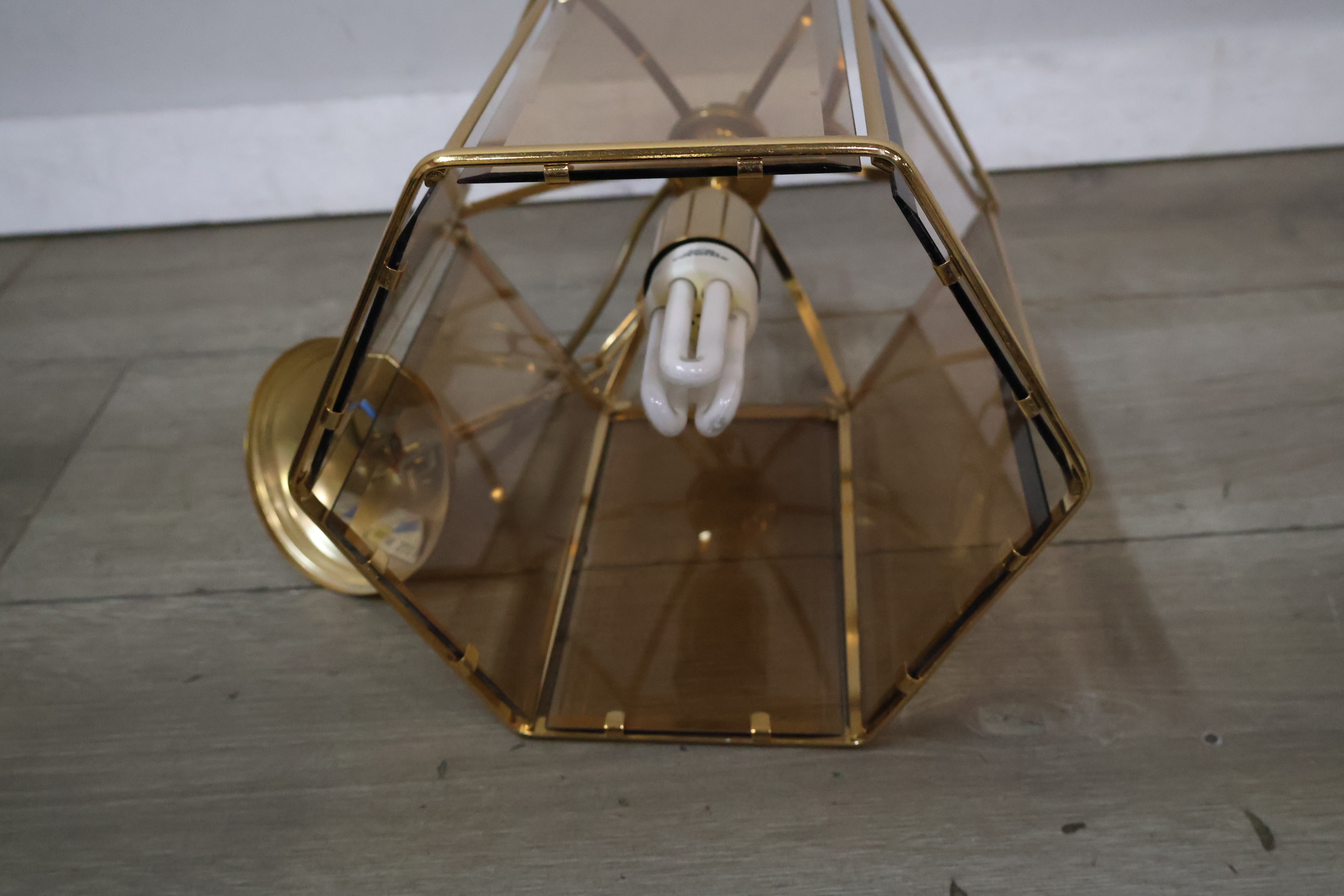 Vintage messing hanglamp - Regency Stijl – foto 9 – kavel bij GSD Auctions, Zoeterwoude