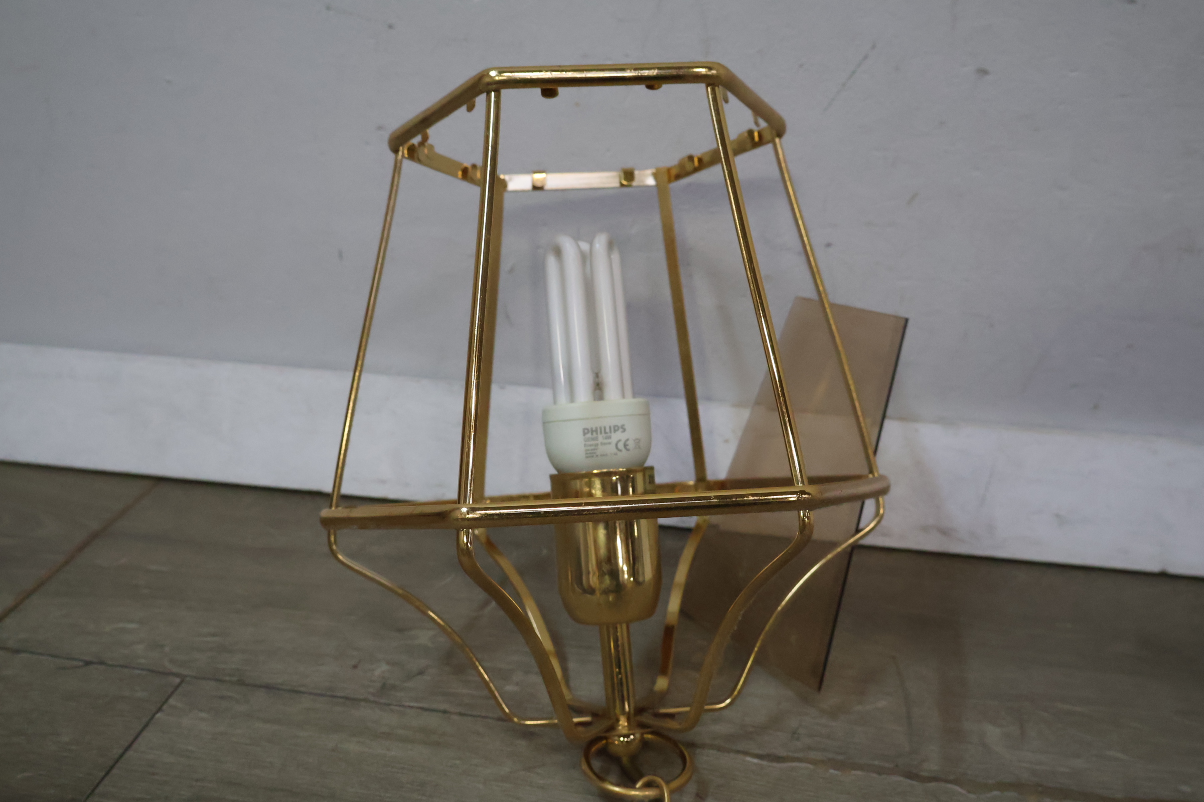 Vintage messing lantaarnhanglamp – foto 9 – kavel bij GSD Auctions, Zoeterwoude