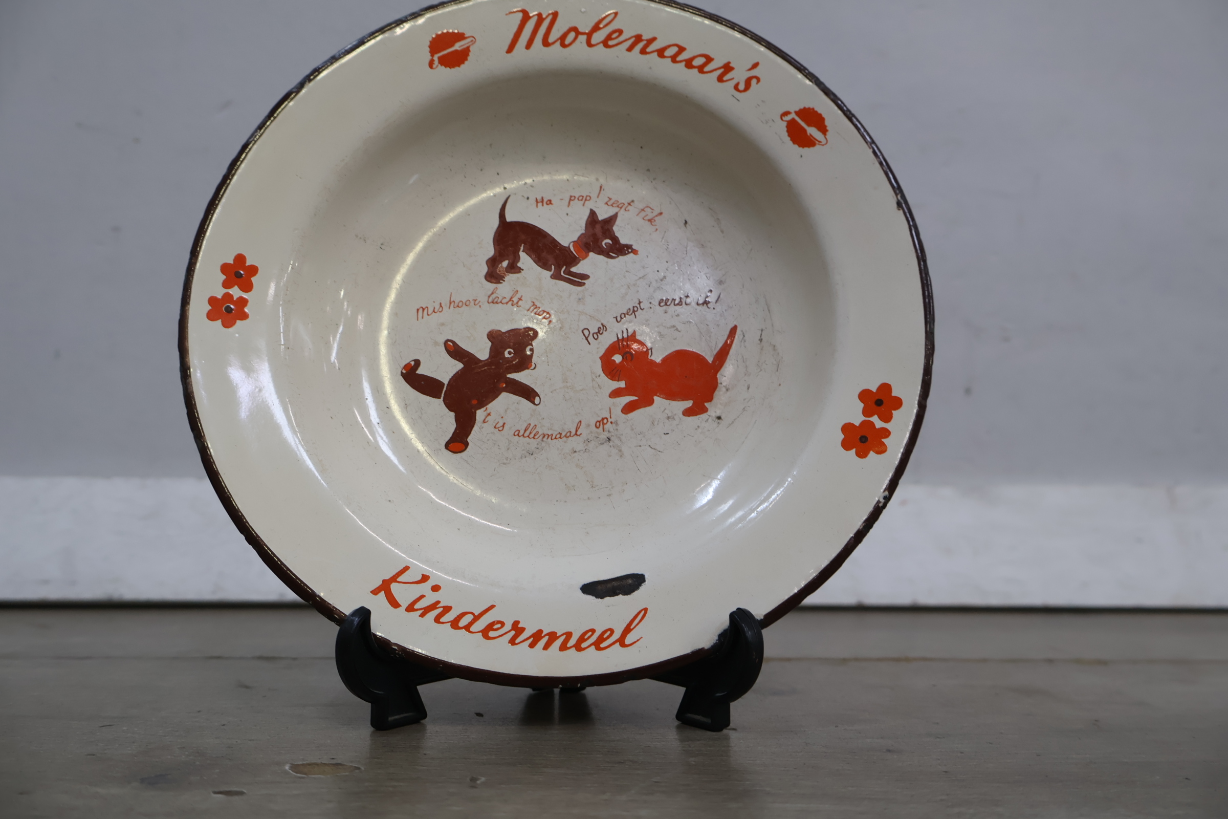 Emaille kinderschotel Molenaar's Kindermeel – foto 4 – kavel bij GSD Auctions, Zoeterwoude