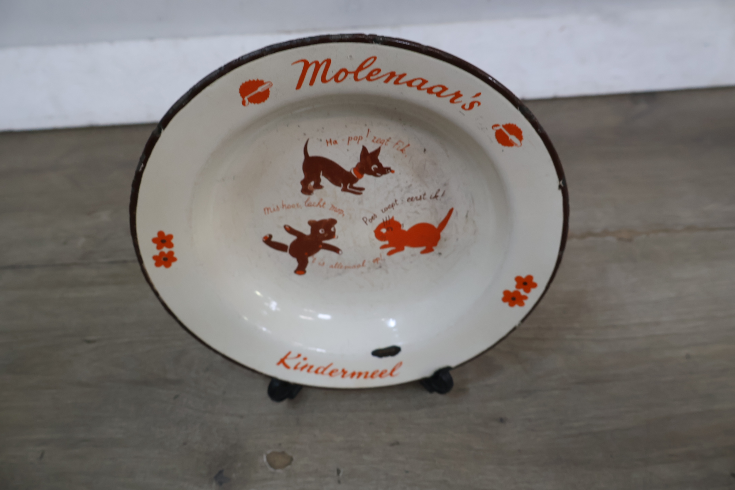 Emaille kinderschotel Molenaar's Kindermeel – foto 5 – kavel bij GSD Auctions, Zoeterwoude