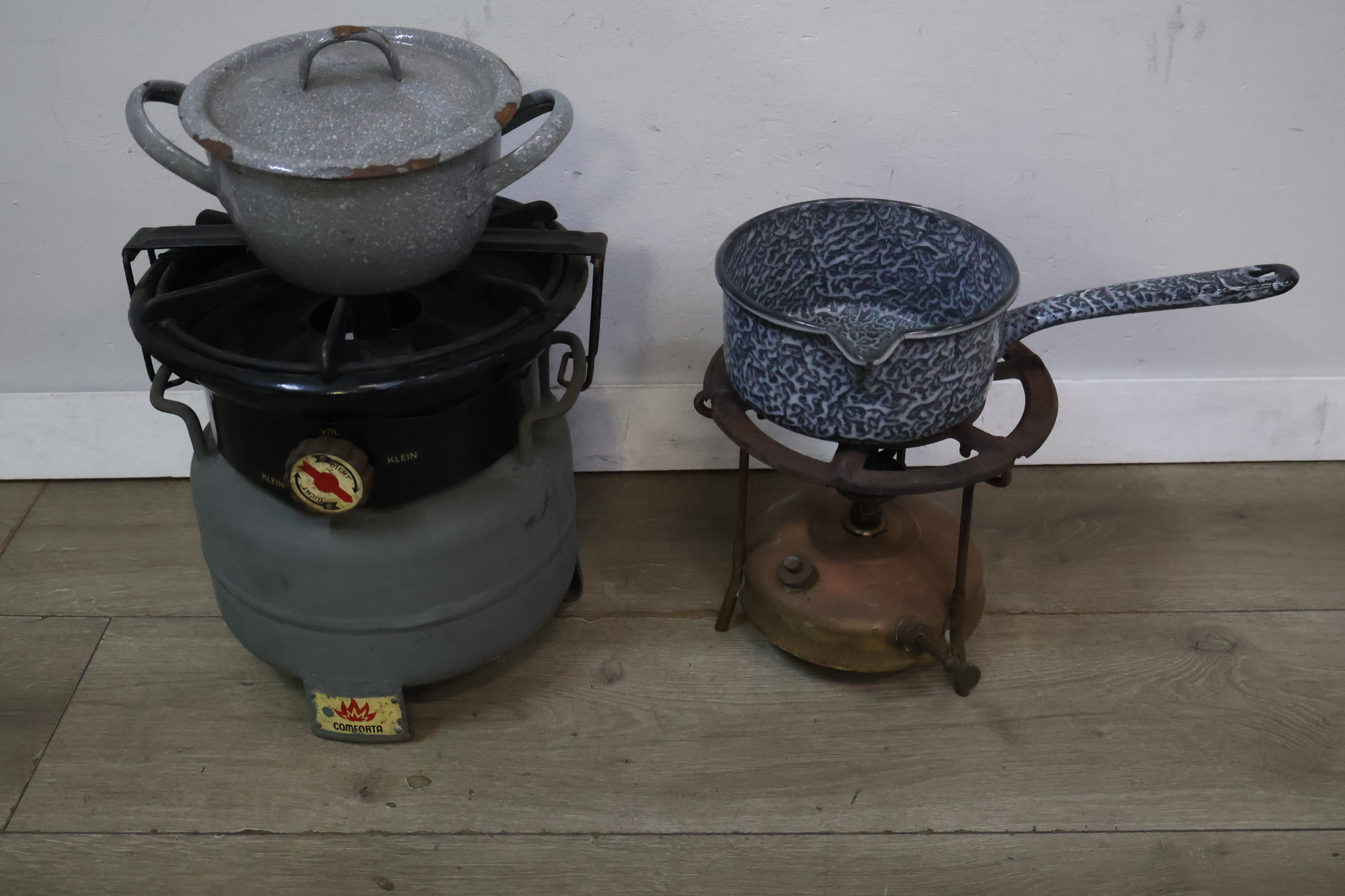 Vintage Petroleumstellen met Pannetjes – foto 4 – kavel bij GSD Auctions, Zoeterwoude