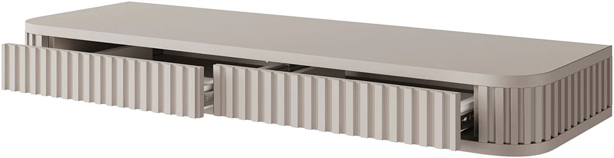 OVARLO wandkaptafel met 2 lades, beige, 113 cm – foto 3 – kavel bij GSD Auctions, Zoeterwoude