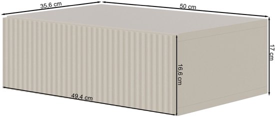 Selsey Veldio - Hangende nachtkast 50 cm - Wit – foto 2 – kavel bij GSD Auctions, Zoeterwoude
