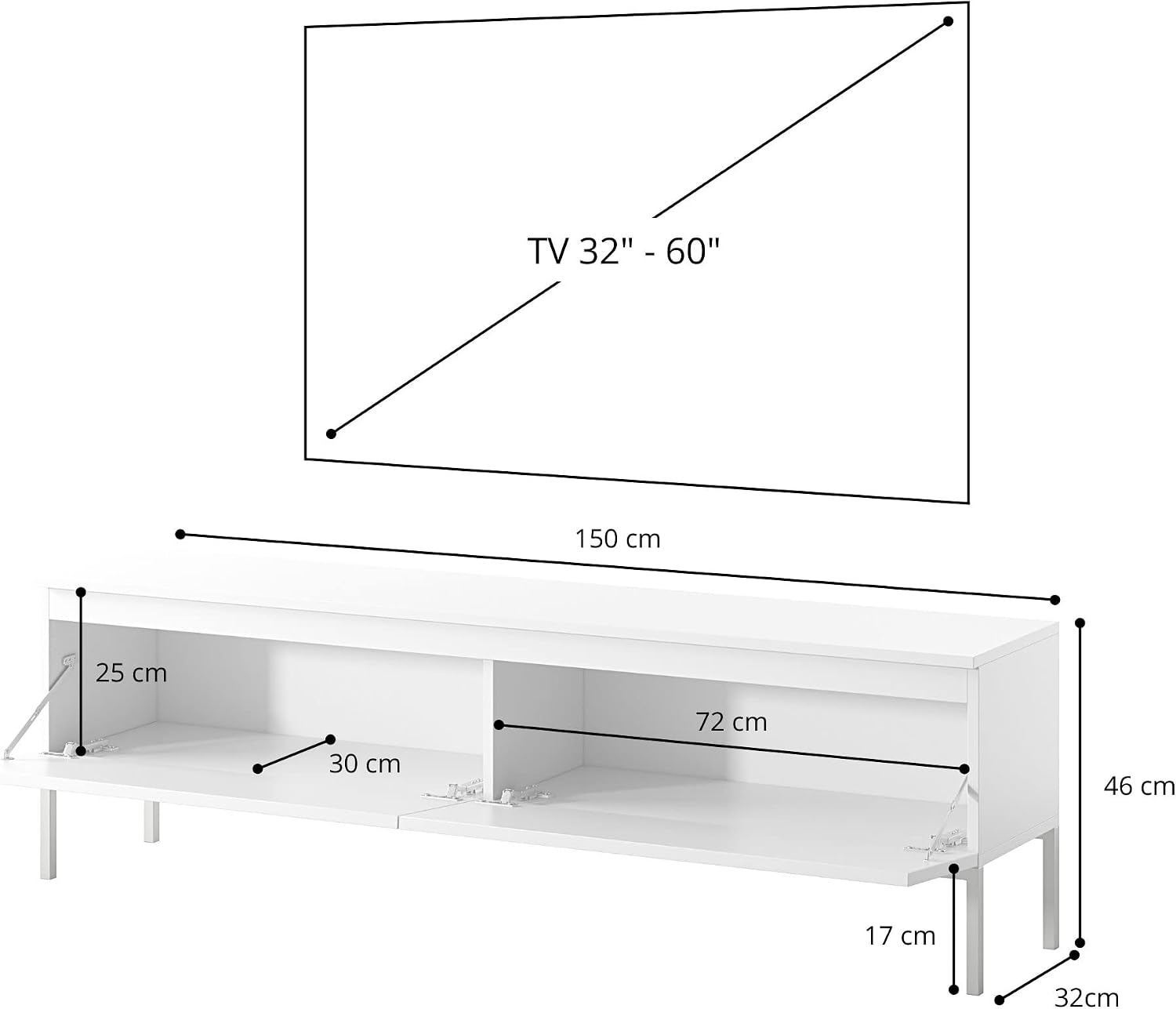 Selsey TV Meubel 150 cm kasjmier – foto 4 – kavel bij GSD Auctions, Zoeterwoude