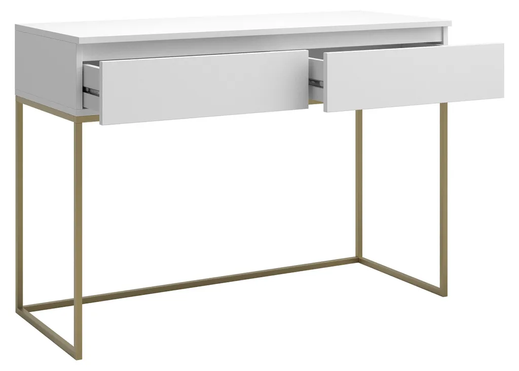 Selsey Bemmi - kaptafel, wit met goudkleurig frame, 120 cm – foto 5 – kavel bij GSD Auctions, Zoeterwoude