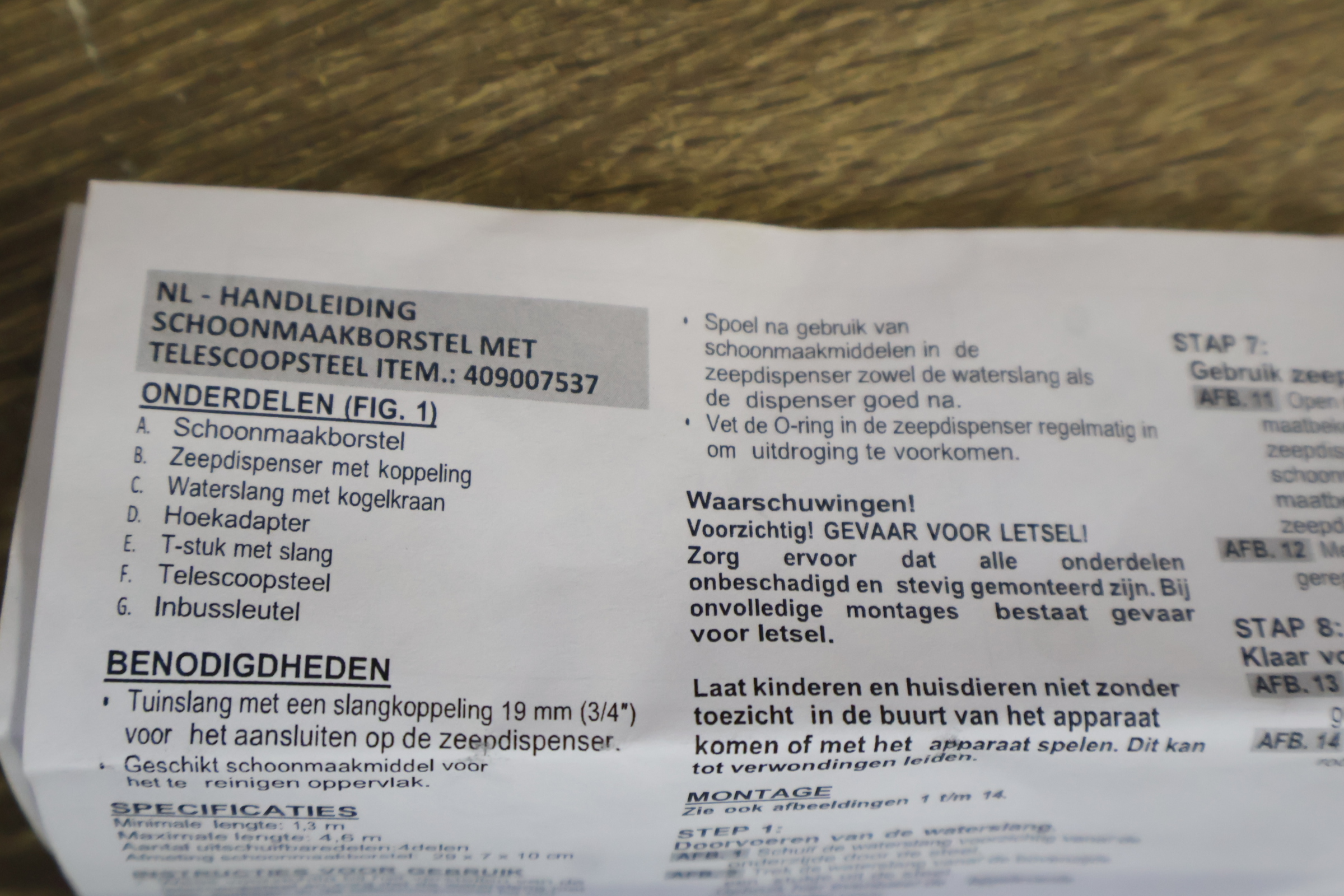 Telescopische wasborstel met slang en toebehoren – foto 12 – kavel bij GSD Auctions, Zoeterwoude