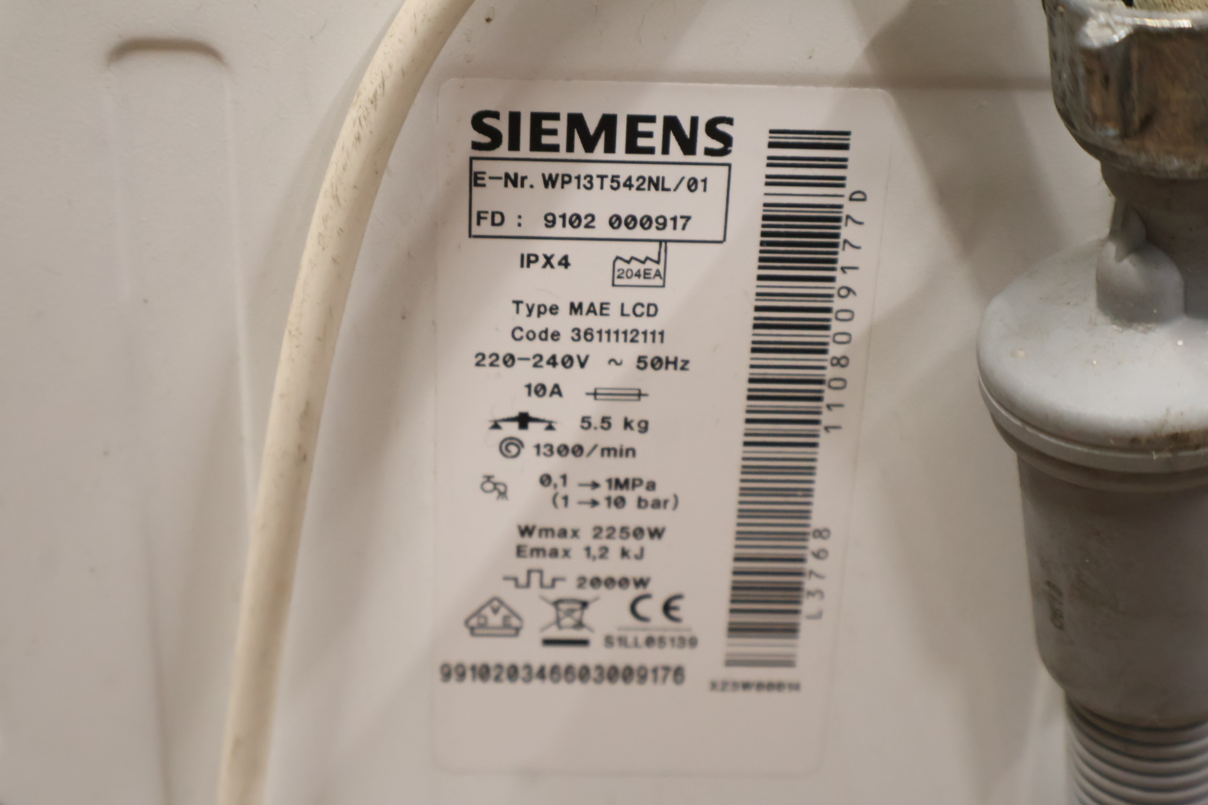 Siemens bovenlader wasmachine – foto 8 – kavel bij GSD Auctions, Zoeterwoude