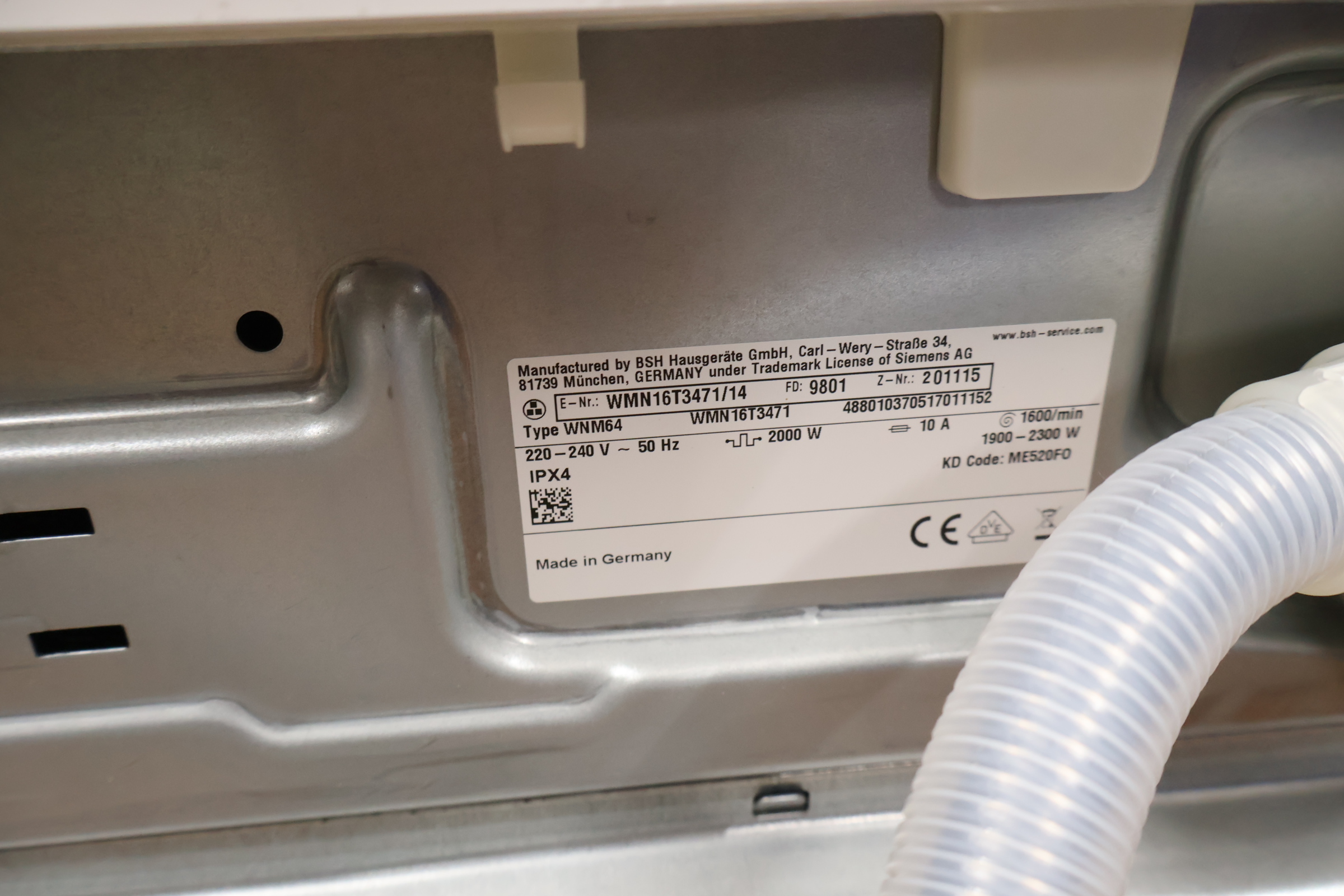 Siemens wasmachine - iQ500, A+++ – foto 8 – kavel bij GSD Auctions, Zoeterwoude