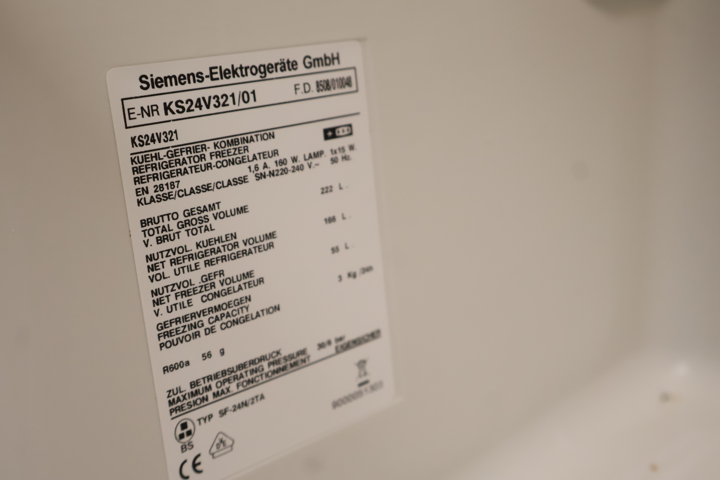 Siemens koelkast - Koelvriescombinatie – foto 13 – kavel bij GSD Auctions, Zoeterwoude