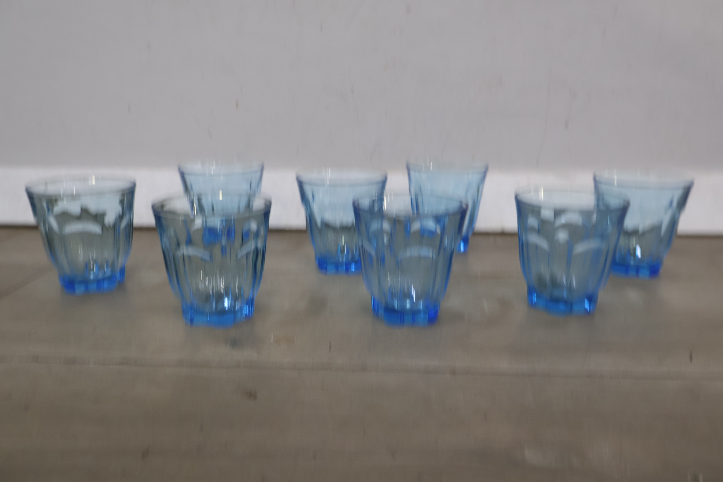 Set blauw glaswerk – foto 12 – kavel bij GSD Auctions, Zoeterwoude