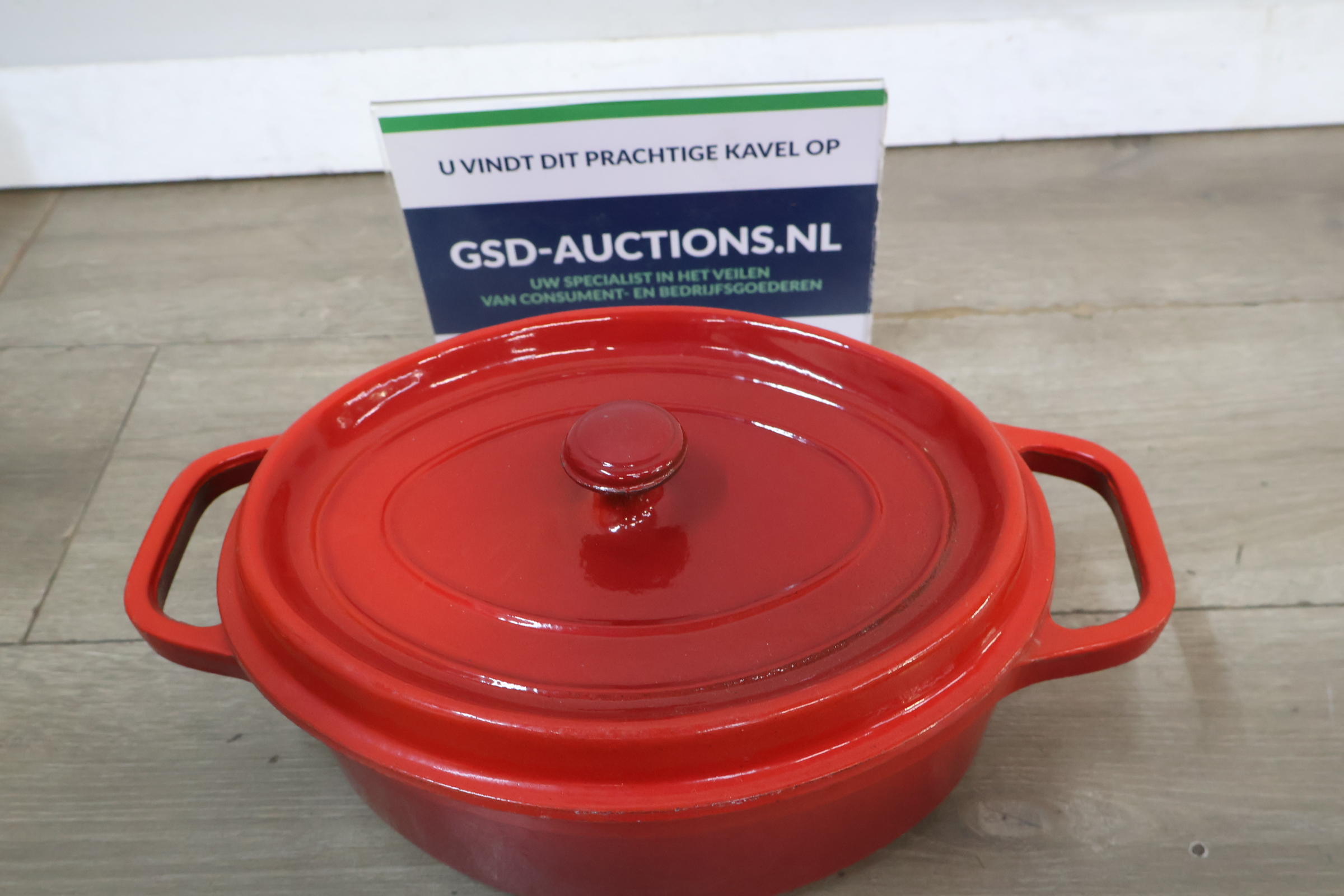 Geëmailleerde gietijzeren braadpan – foto 2 – kavel bij GSD Auctions, Zoeterwoude
