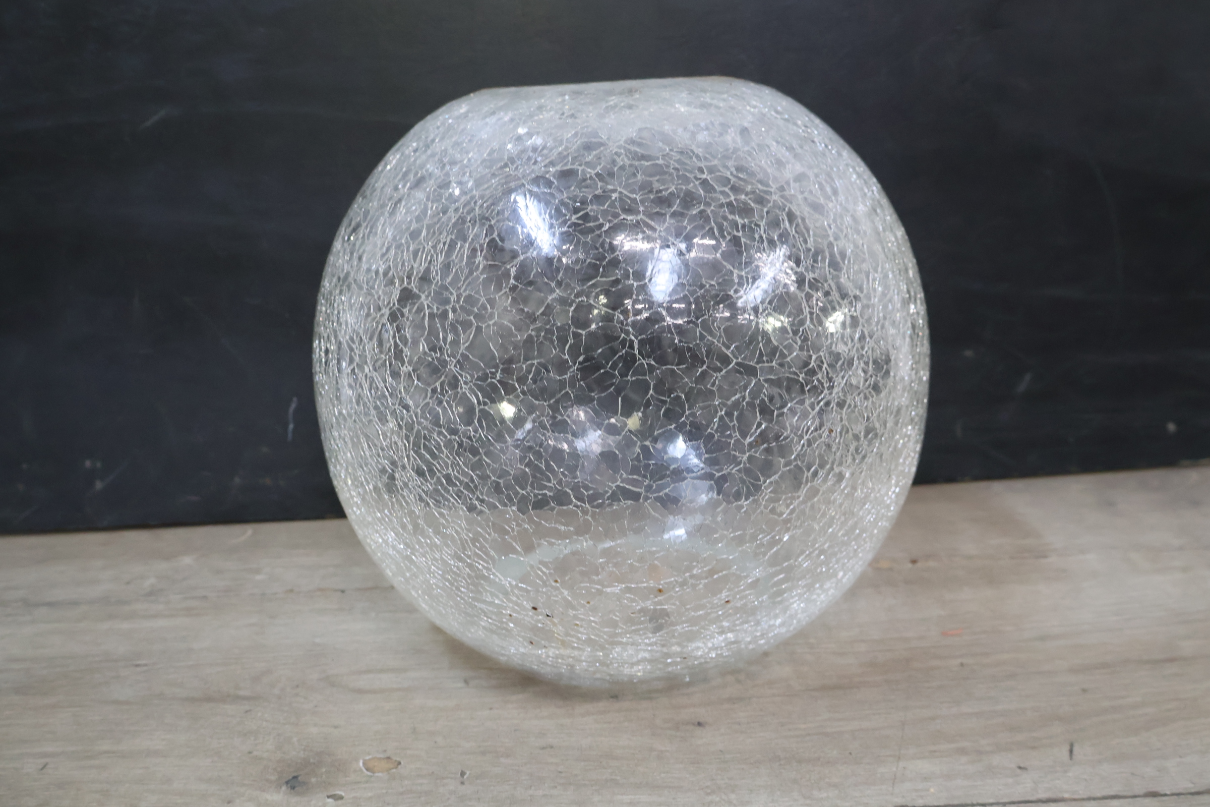 Transparante glazen vaas met craquelé effect – foto 12 – kavel bij GSD Auctions, Zoeterwoude