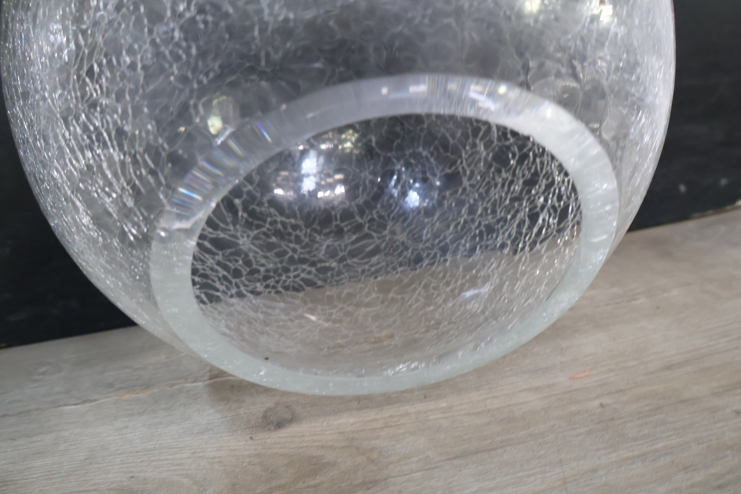Transparante glazen vaas met craquelé effect – foto 14 – kavel bij GSD Auctions, Zoeterwoude