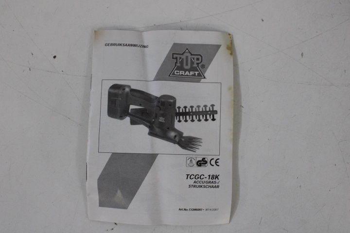 Topcraft accu gras/struikschaar – foto 5 – kavel bij GSD Auctions, Zoeterwoude