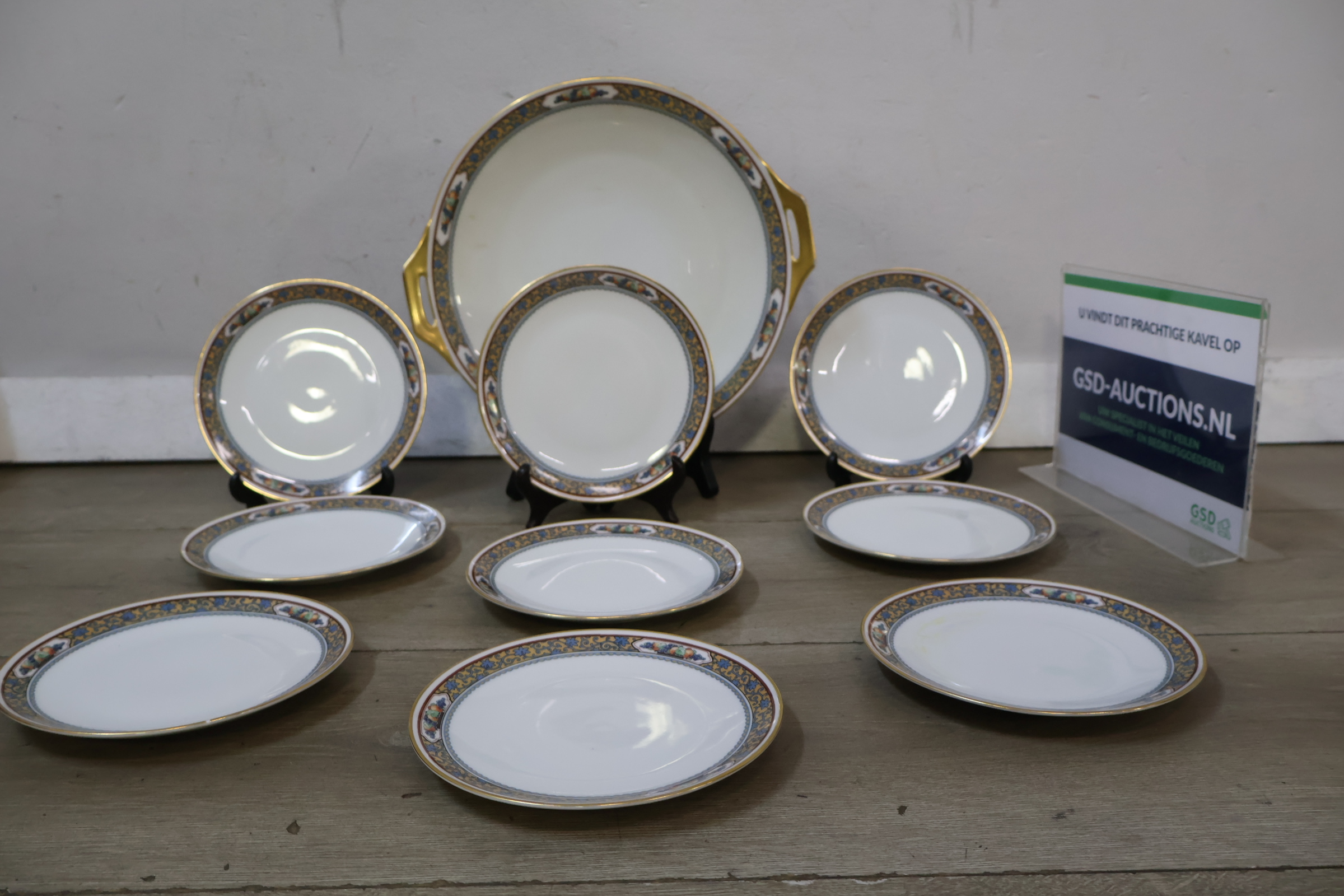 Porseleinen gebakservies – foto 2 – kavel bij GSD Auctions, Zoeterwoude