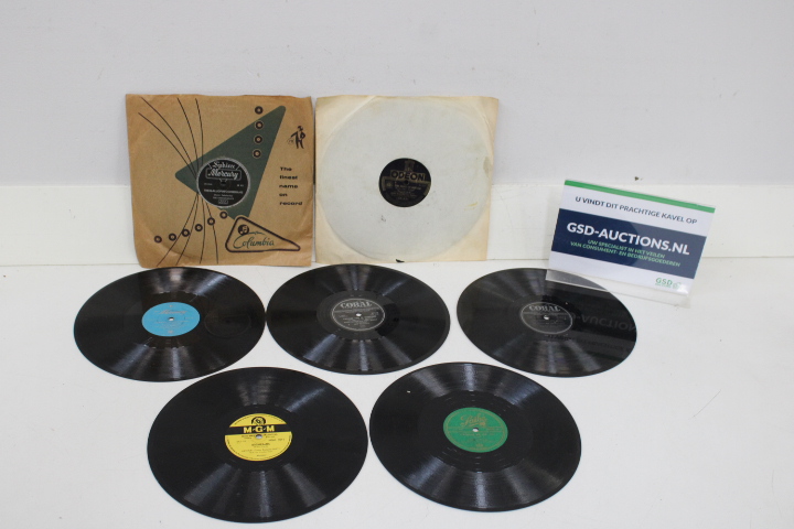 Set van 7 vintage Bakeliet grammofoonplaten – foto 2 – kavel bij GSD Auctions, Zoeterwoude