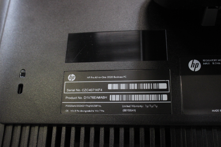 HP Pro 3520 All-in-One PC – foto 14 – kavel bij GSD Auctions, Zoeterwoude