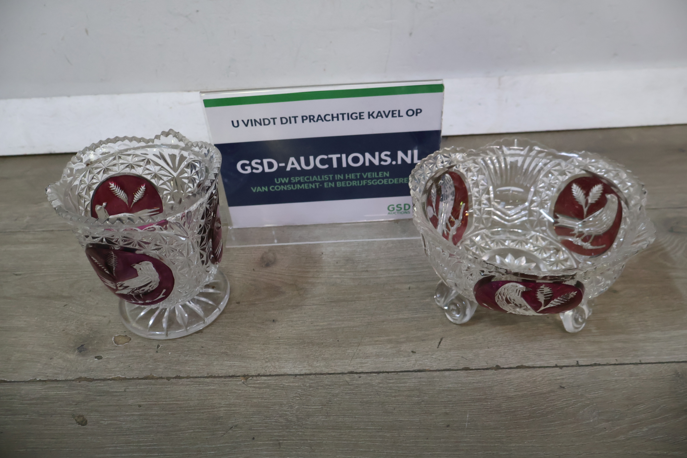 Kristallen schalen – foto 2 – kavel bij GSD Auctions, Zoeterwoude