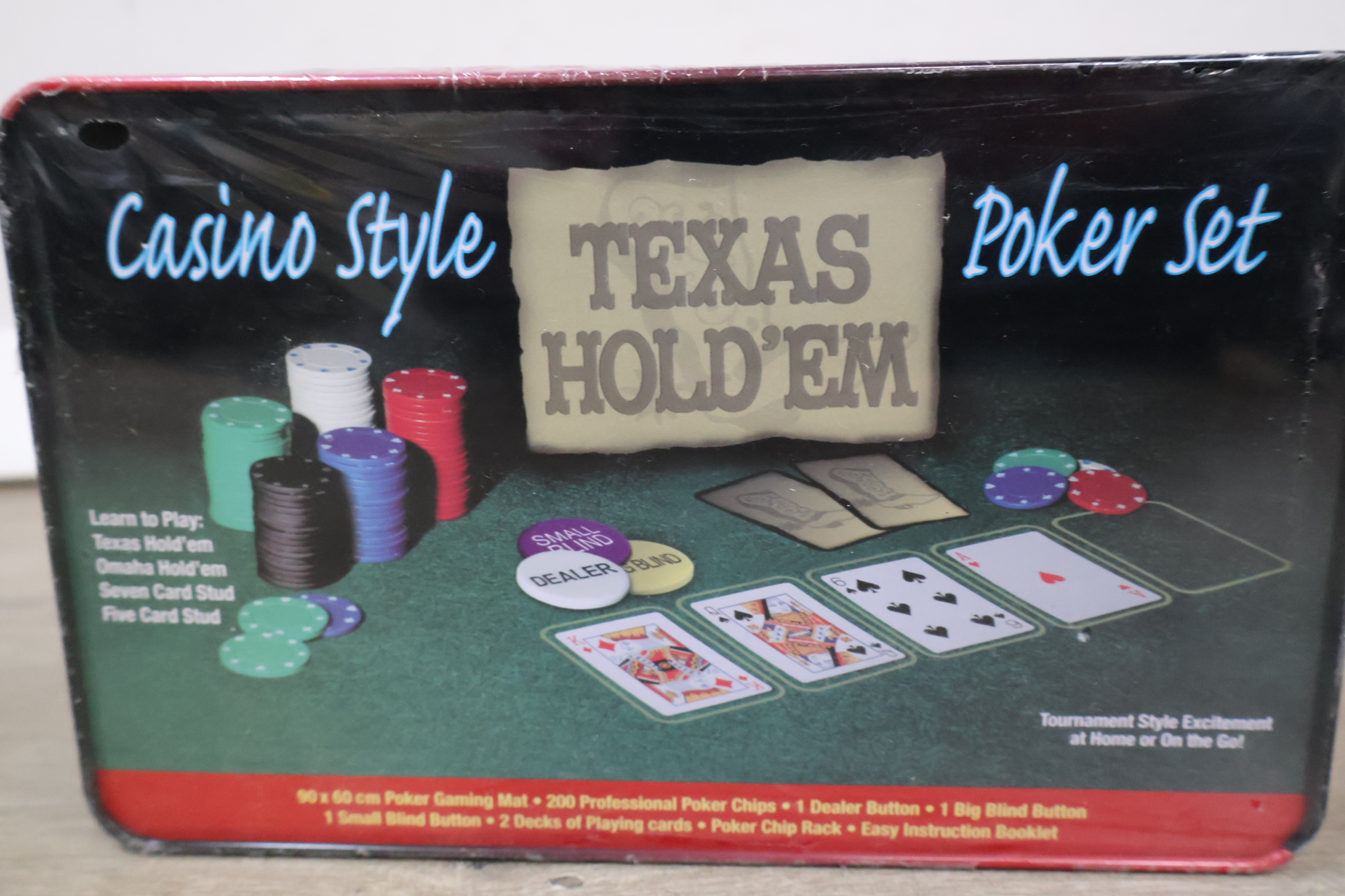 Casino Style Texas Hold'em Poker Set – foto 9 – kavel bij GSD Auctions, Zoeterwoude