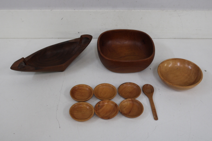 Set houten kommen en schaaltjes – foto 3 – kavel bij GSD Auctions, Zoeterwoude